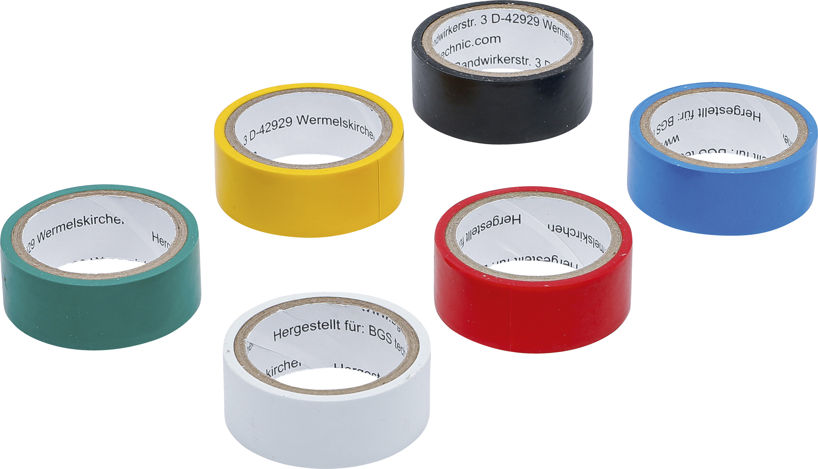 BGS 3024 COLOR Multi-Klebeband Set | 19 x 3,5 m | 6-tlg.