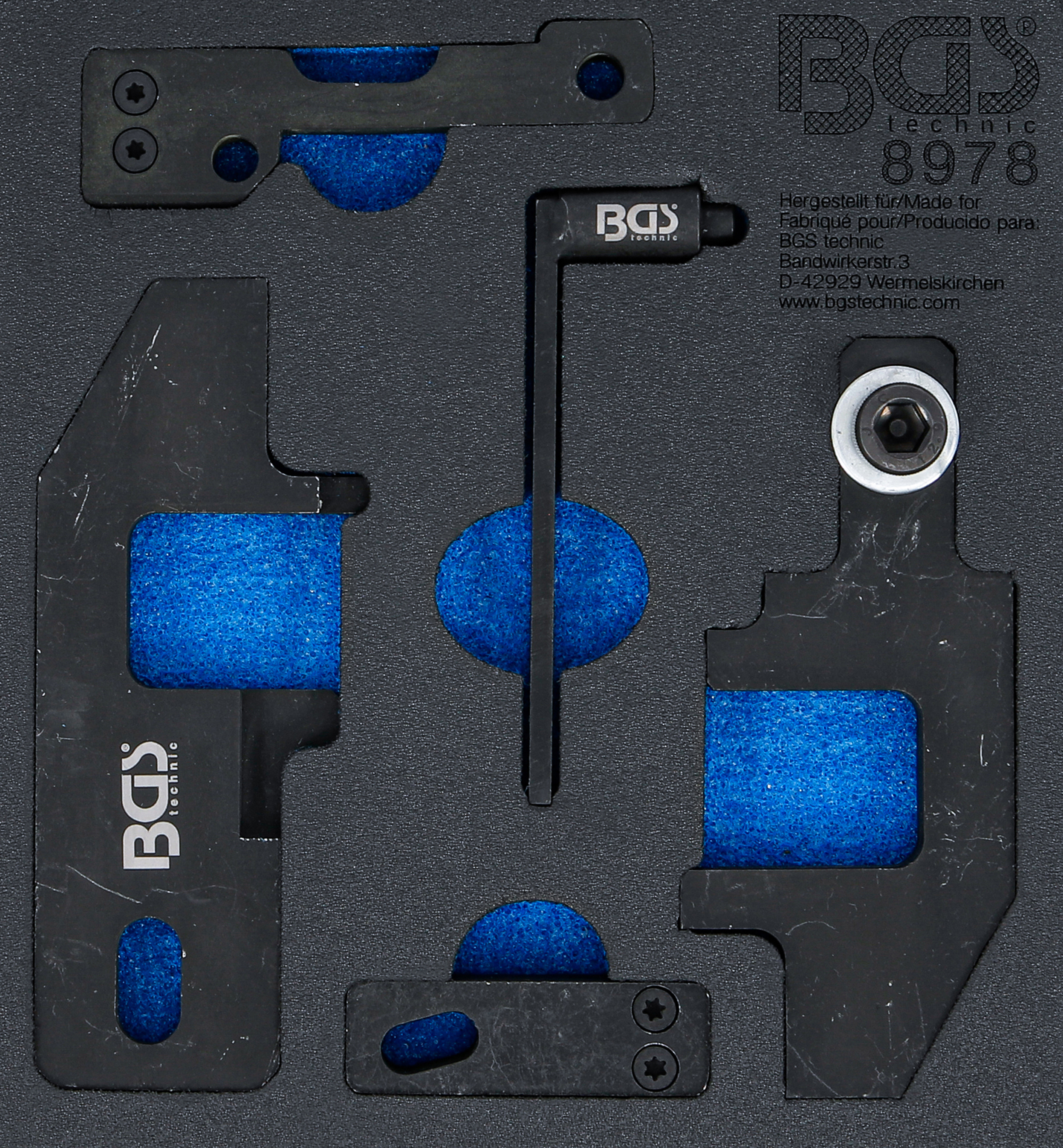 BGS 8978 Werkstattwageneinlage 1/6: Motor-Einstellwerkzeug-Satz | für PSA, Toyota 1.0, 1.2 VTi