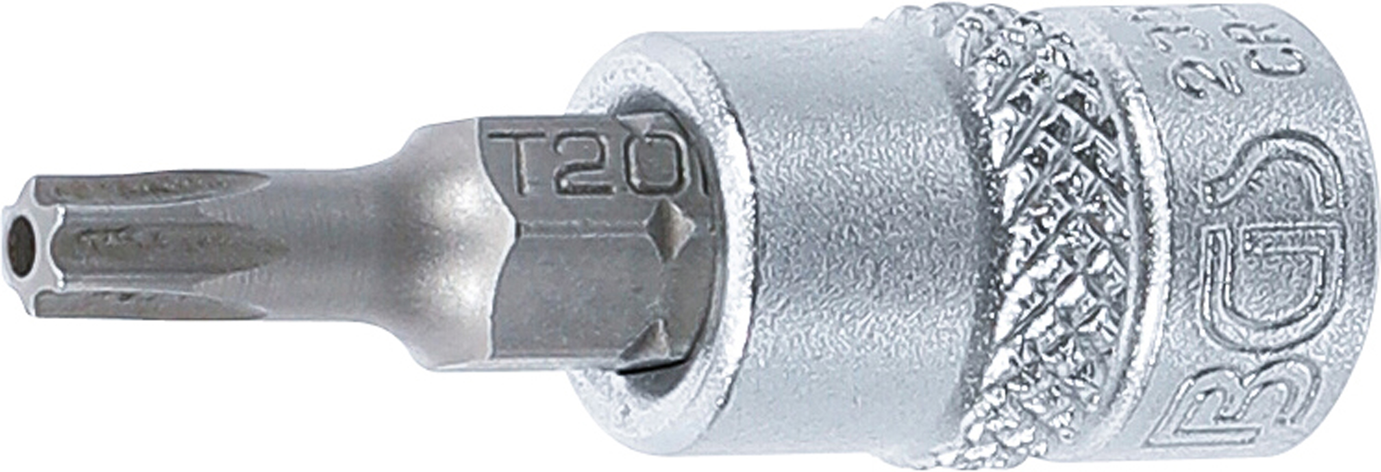 BGS 2359 Bit-Einsatz | Antrieb Innenvierkant 6,3 mm (1/4") | T-Profil (für Torx) mit Bohrung T20