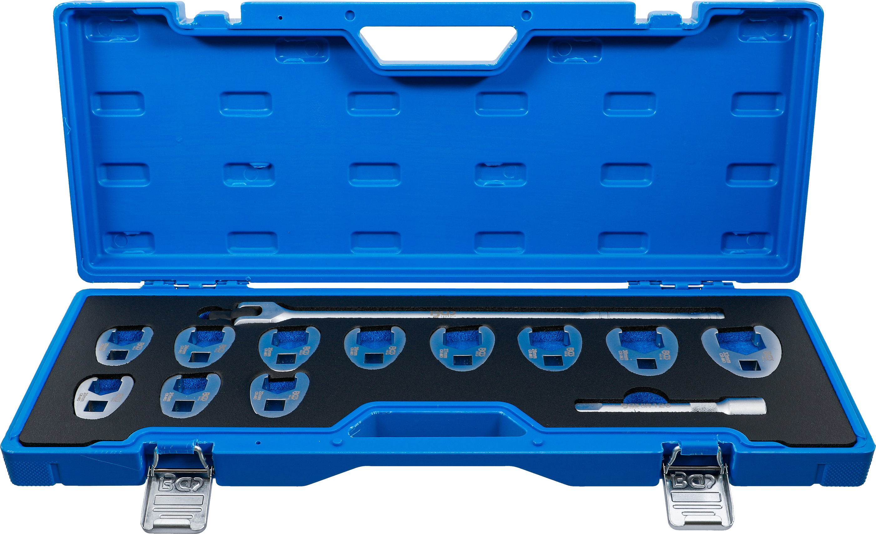 BGS 1757 Hahnenfußschlüssel-Satz | Antrieb Innenvierkant 12,5 mm (1/2") | SW 20 - 32 mm | 13-tlg.