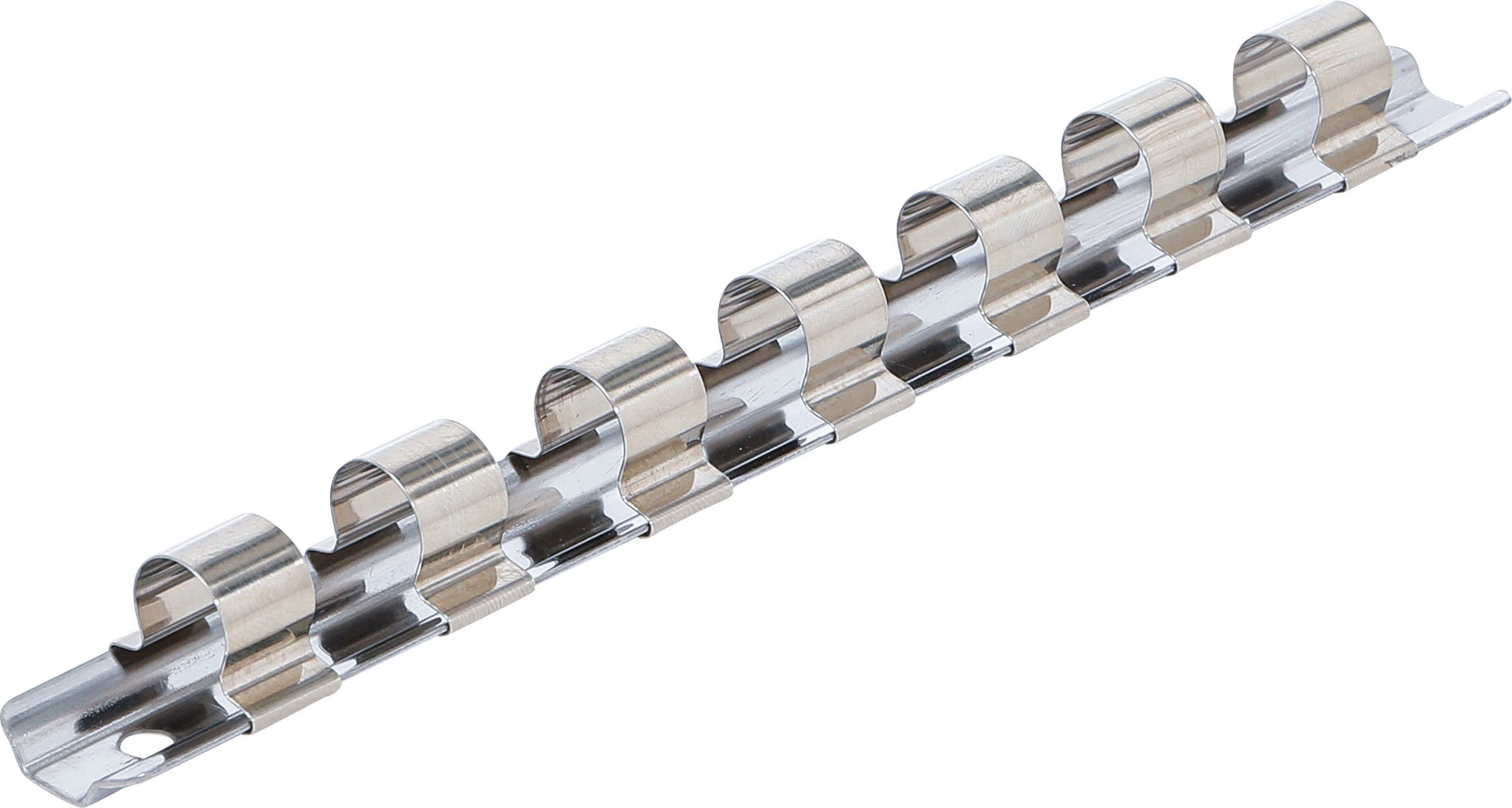 BGS 2318 Aufsteckschiene mit 7 Clips | 12,5 mm (1/2")