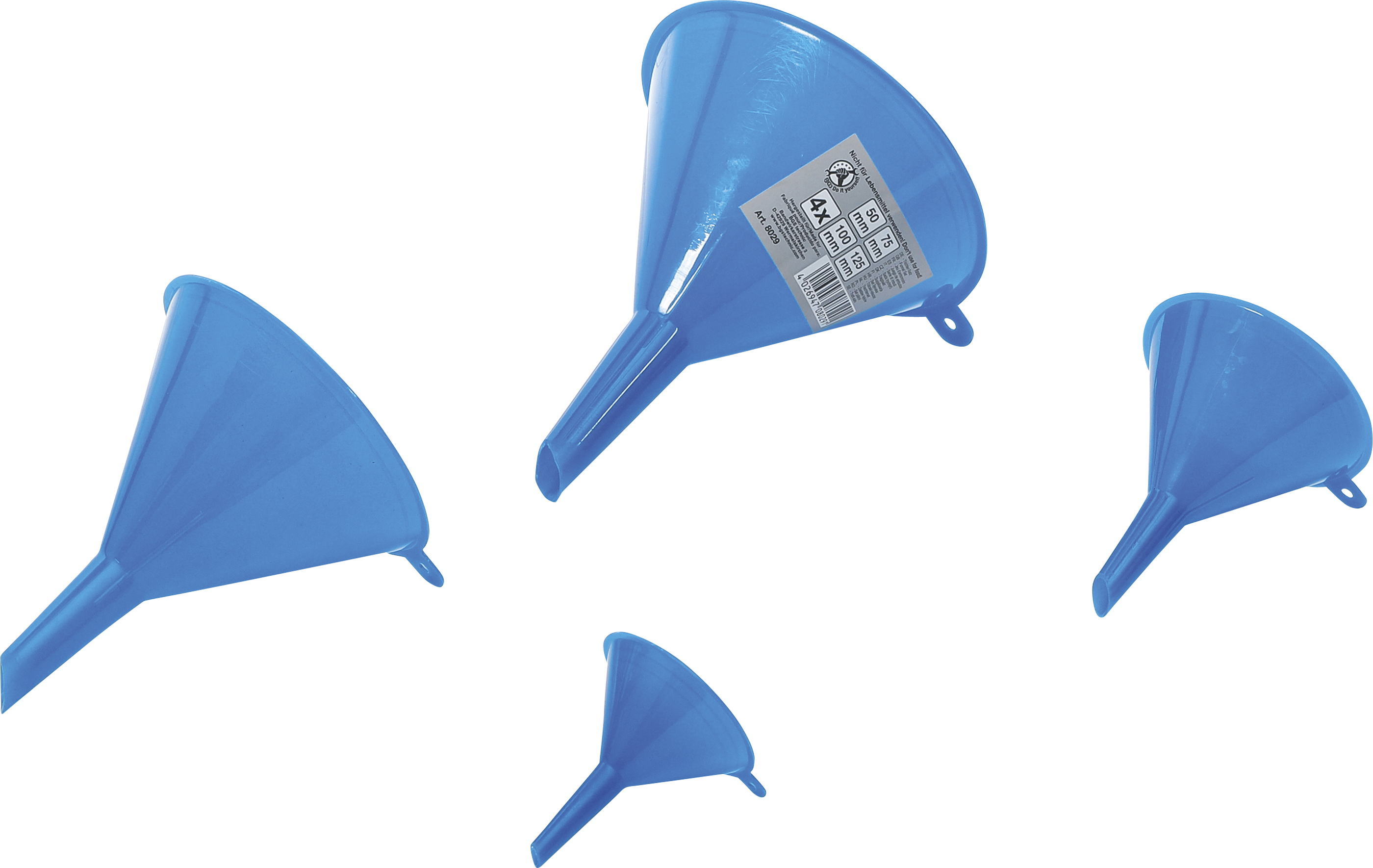 BGS 8029 Trichter-Satz | Ø 50 - 125 mm | 4-tlg.