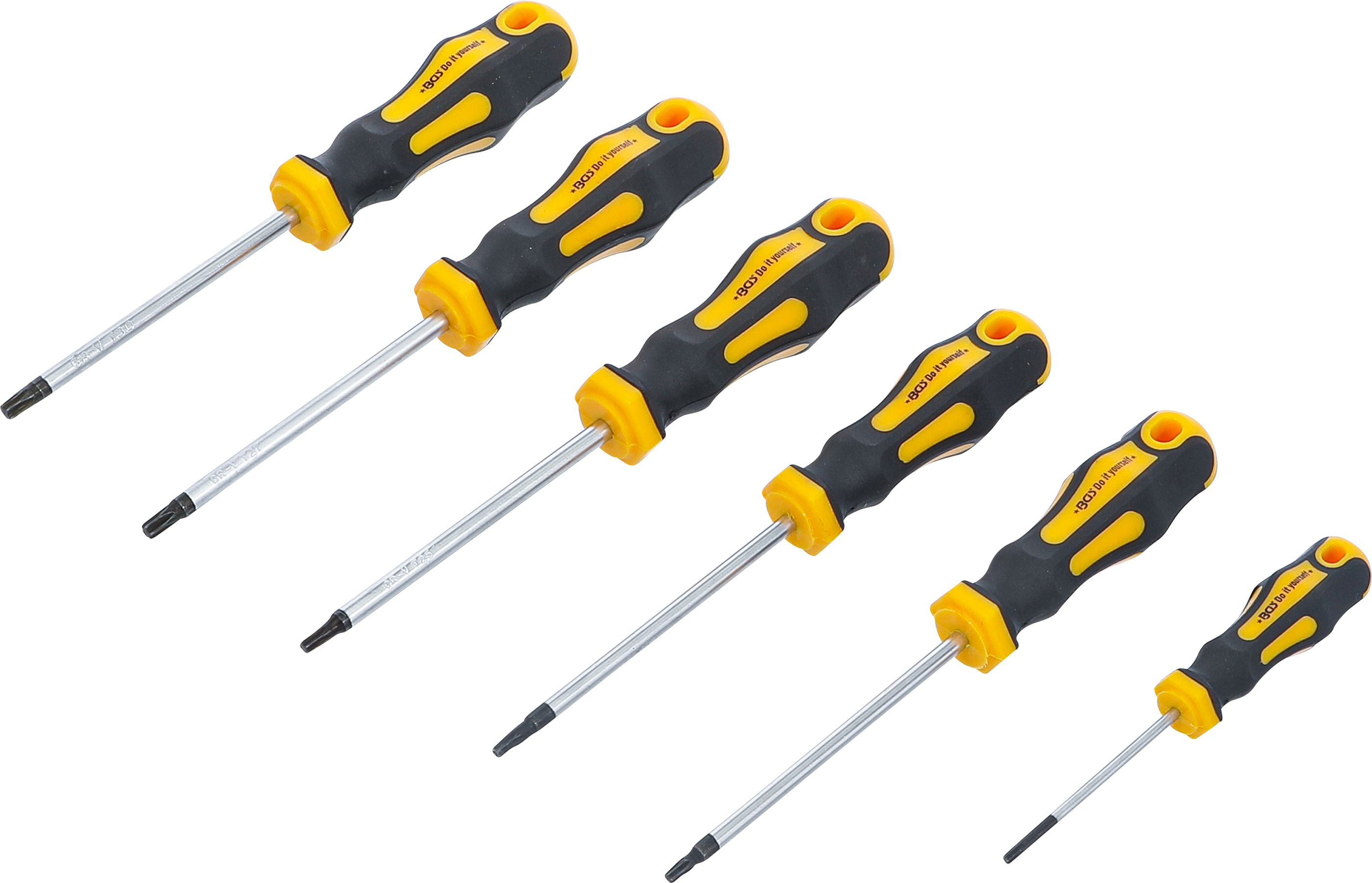 BGS 35826 Schraubendreher-Satz | T-Profil (für Torx) T10 - T30 | 6-tlg.