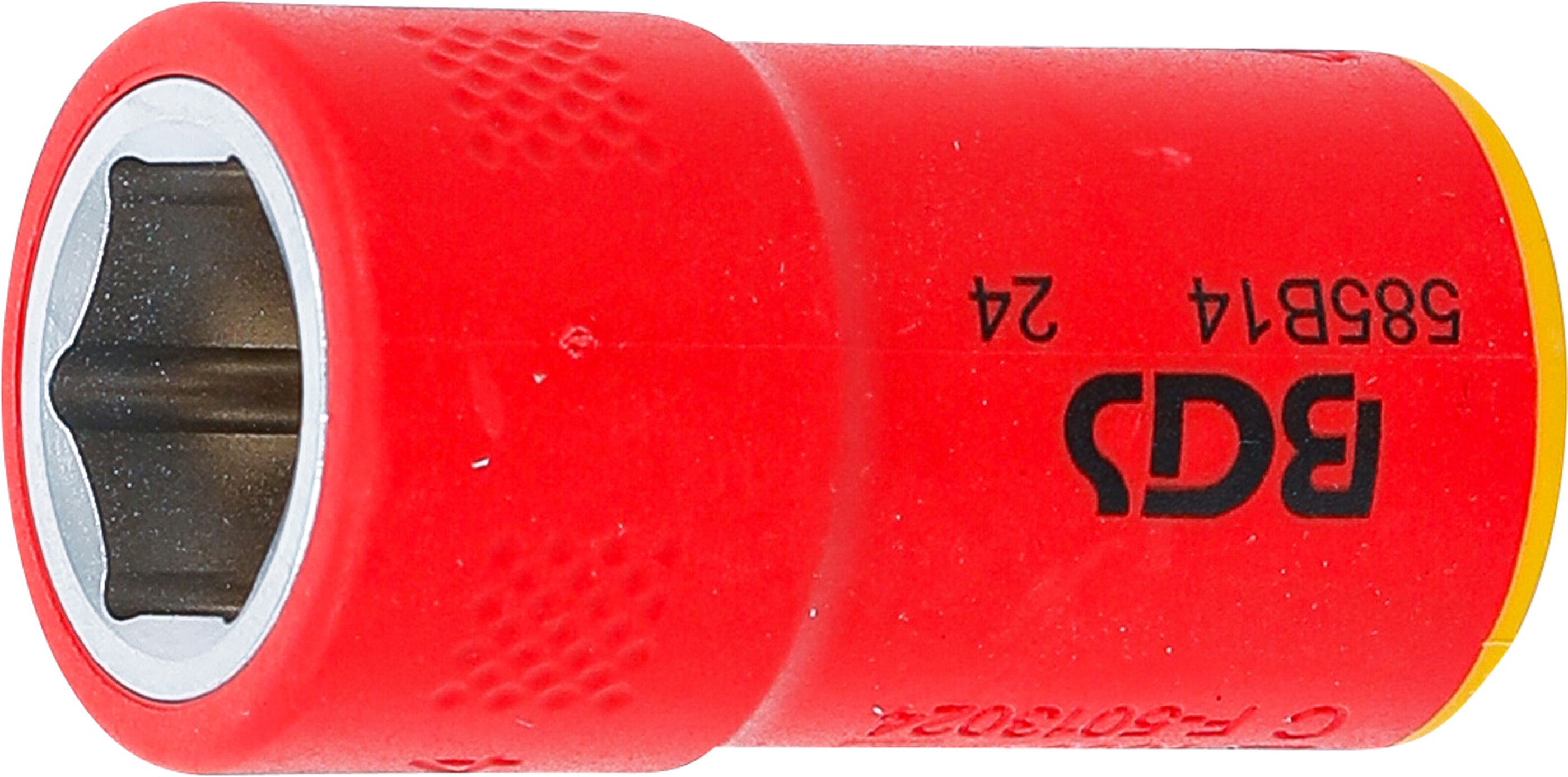 BGS 35874 VDE-Steckschlüssel-Einsatz Sechskant | Antrieb Innenvierkant 10 mm (3/8") | SW 14 mm