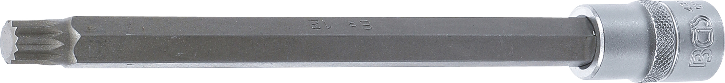 BGS 4336 Bit-Einsatz | Länge 200 mm | Antrieb Innenvierkant 12,5 mm (1/2") | Innenvielzahn (für XZN) M12