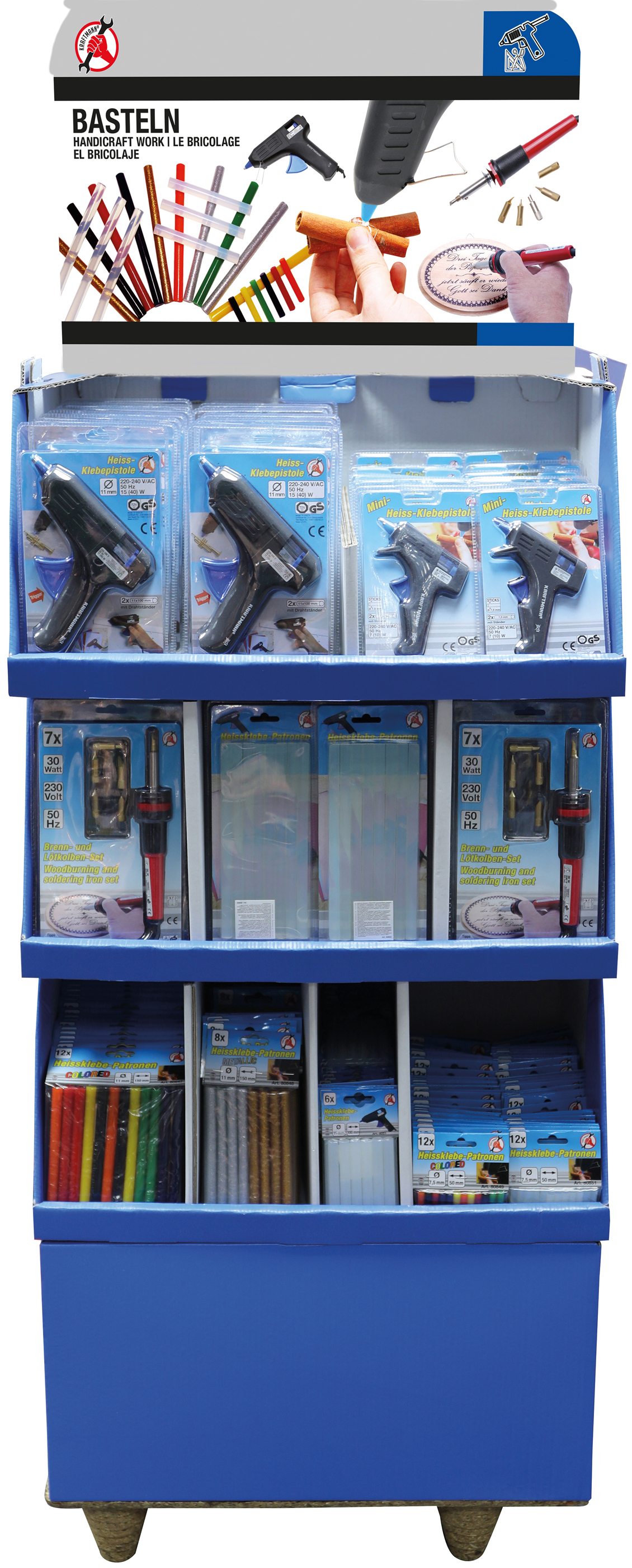 BGS 89961 Verkaufsdisplay | 1/4 Palette | Basteln | 233-tlg.