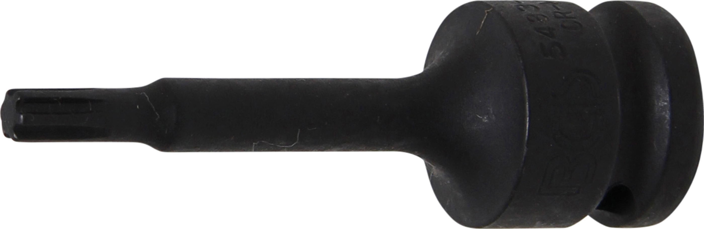 BGS 5483-M6 Kraft-Bit-Einsatz | Länge 75 mm | Antrieb Innenvierkant 12,5 mm (1/2") | Keil-Profil (für RIBE) M6