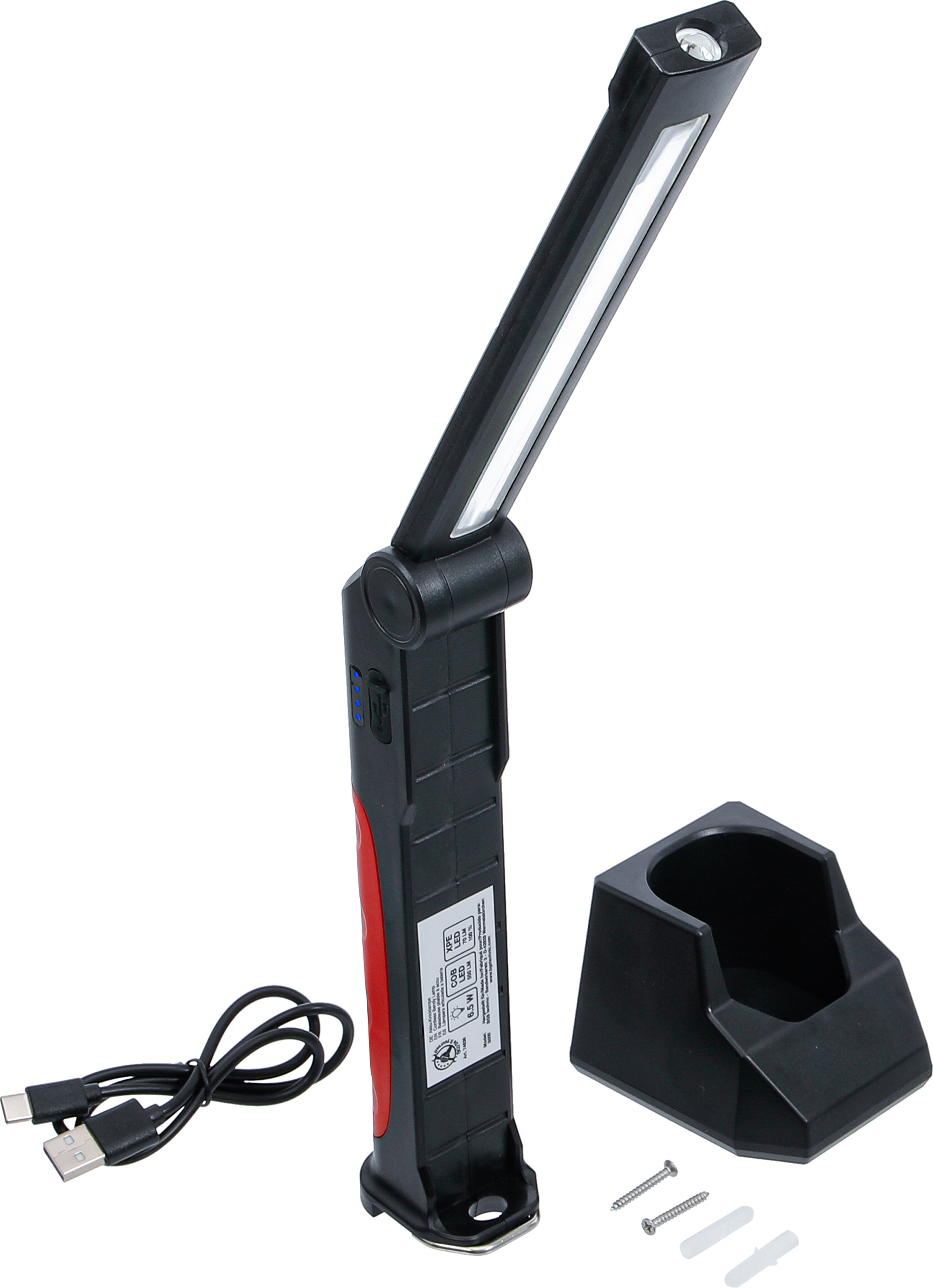 BGS 74636 Akku-Knicklampe | COB-LED | 6,5 W | mit Ladestation