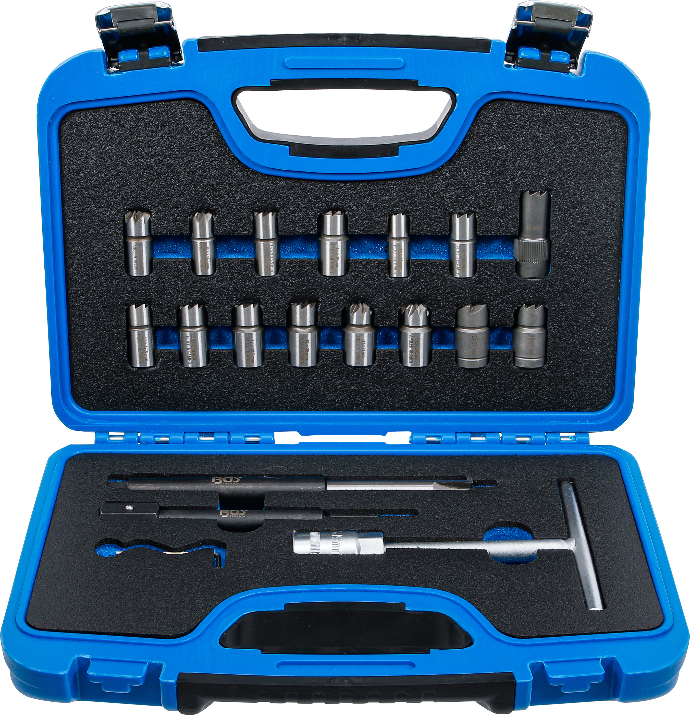 BGS 62607 Injektoren-Dichtsitz-Fräser-Satz | 19-tlg.