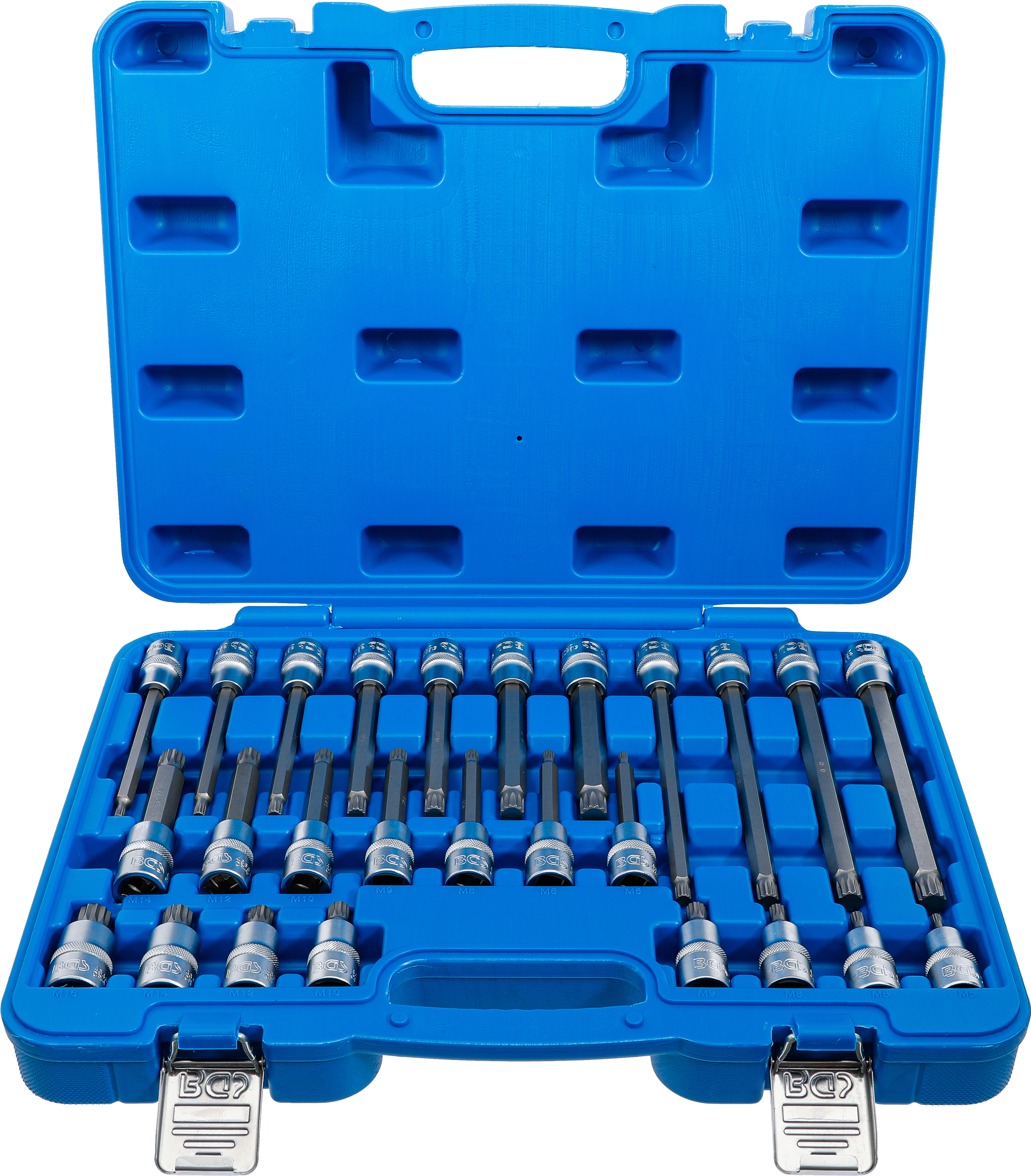 BGS 5180 Bit-Einsatz-Satz | Antrieb Innenvierkant 12,5 mm (1/2") | Innenvielzahn (für XZN) | 26-tlg.