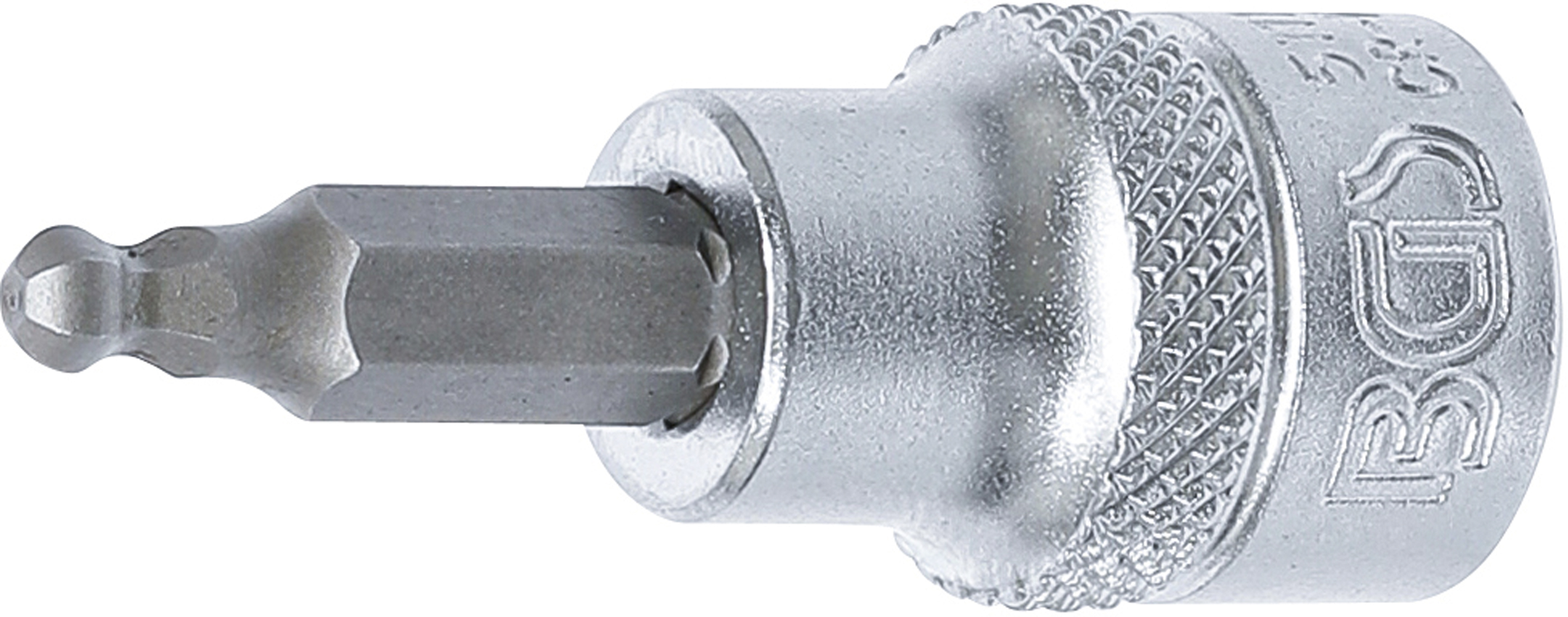 BGS 5111 Bit-Einsatz | Antrieb Innenvierkant 10 mm (3/8") | Innensechskant mit Kugelkopf 4 mm