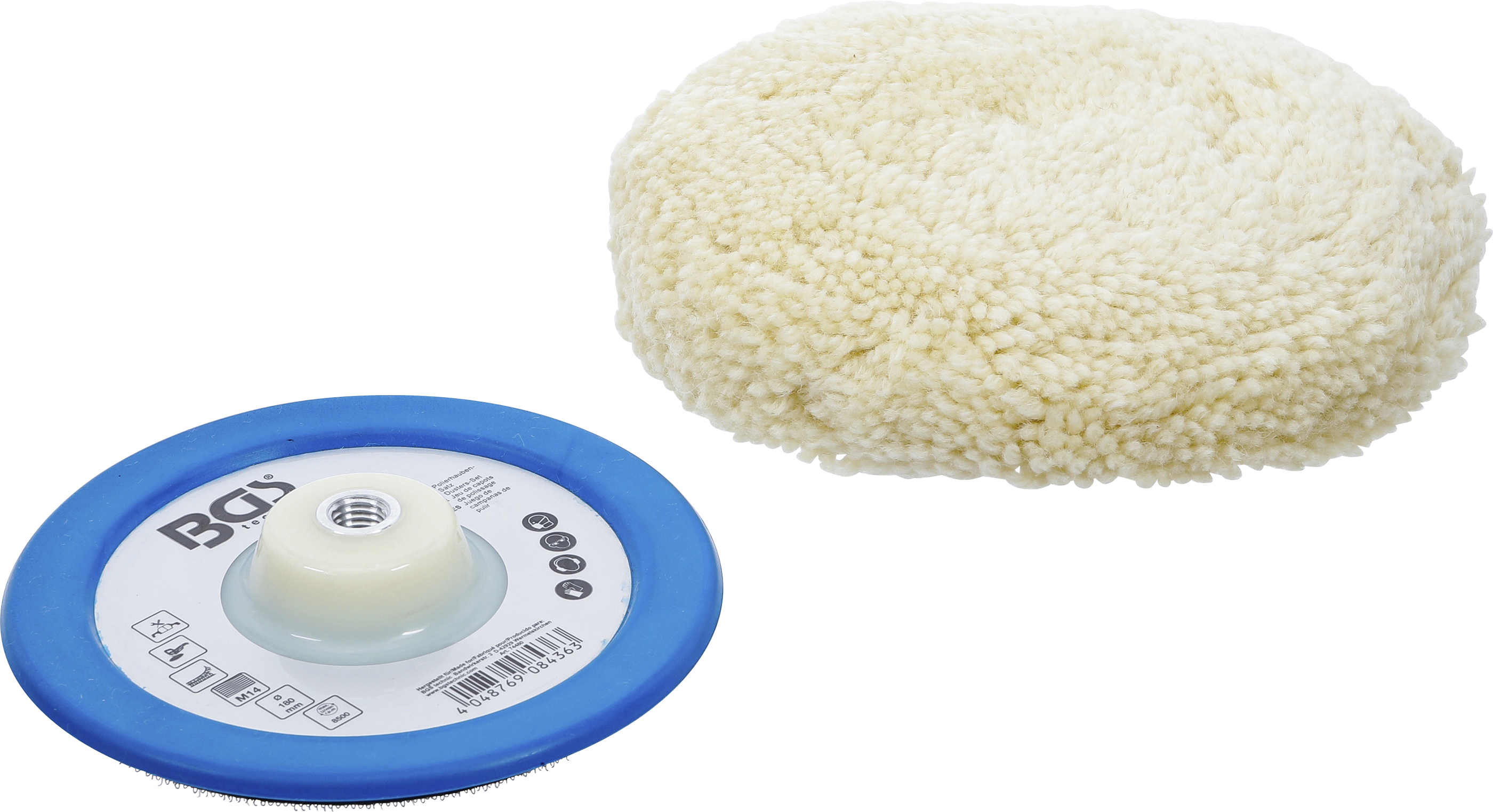 BGS 74480 Polierhauben-Satz | Ø 180 mm | 2-tlg.
