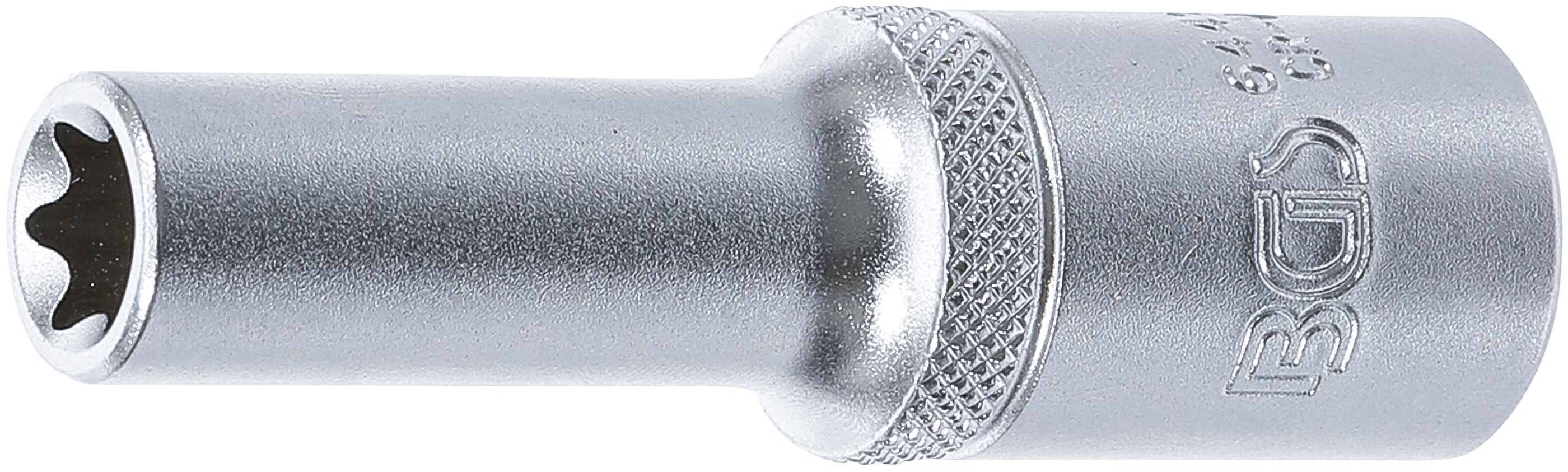 BGS 6442 Steckschlüssel-Einsatz E-Profil, tief | Antrieb Innenvierkant 12,5 mm (1/2") | SW E12
