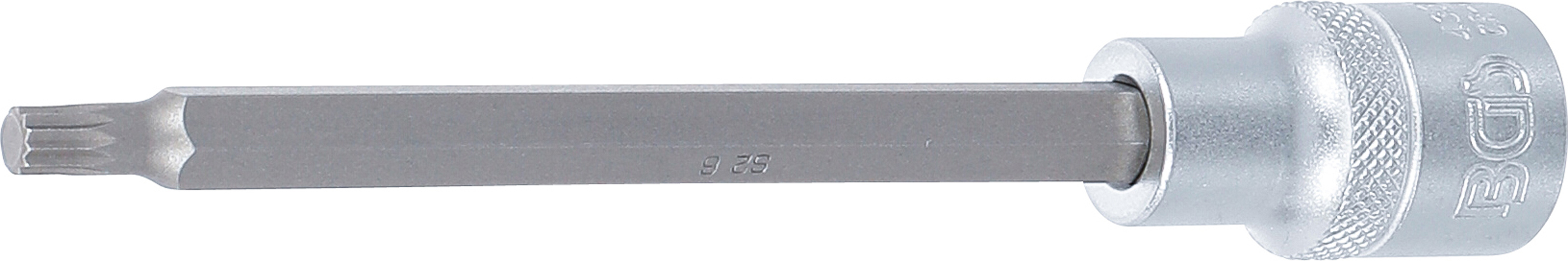 BGS 4331 Bit-Einsatz | Länge 140 mm | Antrieb Innenvierkant 12,5 mm (1/2") | Innenvielzahn (für XZN) M6
