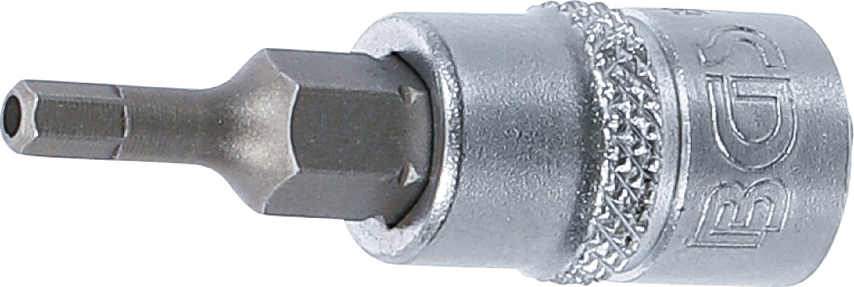 BGS 5156-3 Bit-Einsatz | Antrieb Innenvierkant 6,3 mm (1/4") | Innensechskant mit Bohrung 3 mm