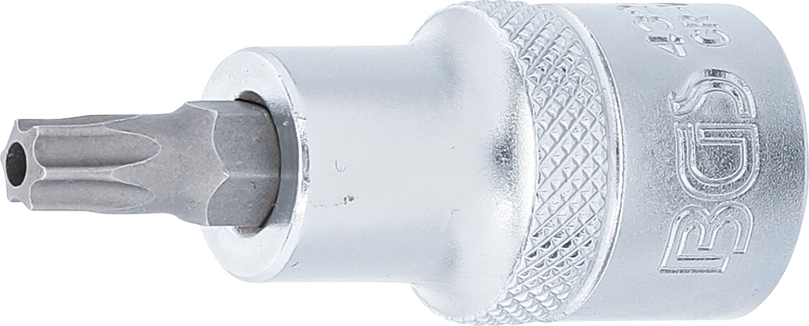 BGS 4326 Bit-Einsatz | Antrieb Innenvierkant 12,5 mm (1/2") | T-Profil (für Torx) mit Bohrung T40 BGS 4326 Bit-Einsatz | Antrieb Innenvierkant 12,5 mm (1/2") | T-Profil (für Torx) mit Bohrung T40