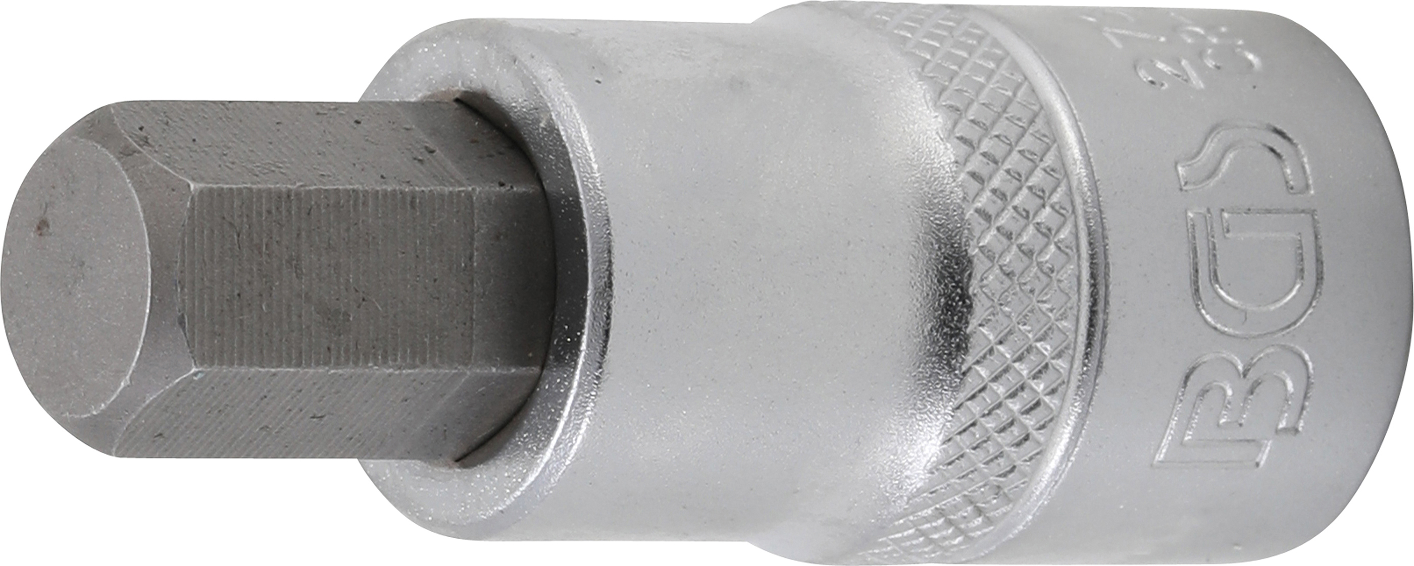 BGS 2737 Bit-Einsatz | Länge 55 mm | Antrieb Innenvierkant 12,5 mm (1/2") | Innensechskant 15/32"