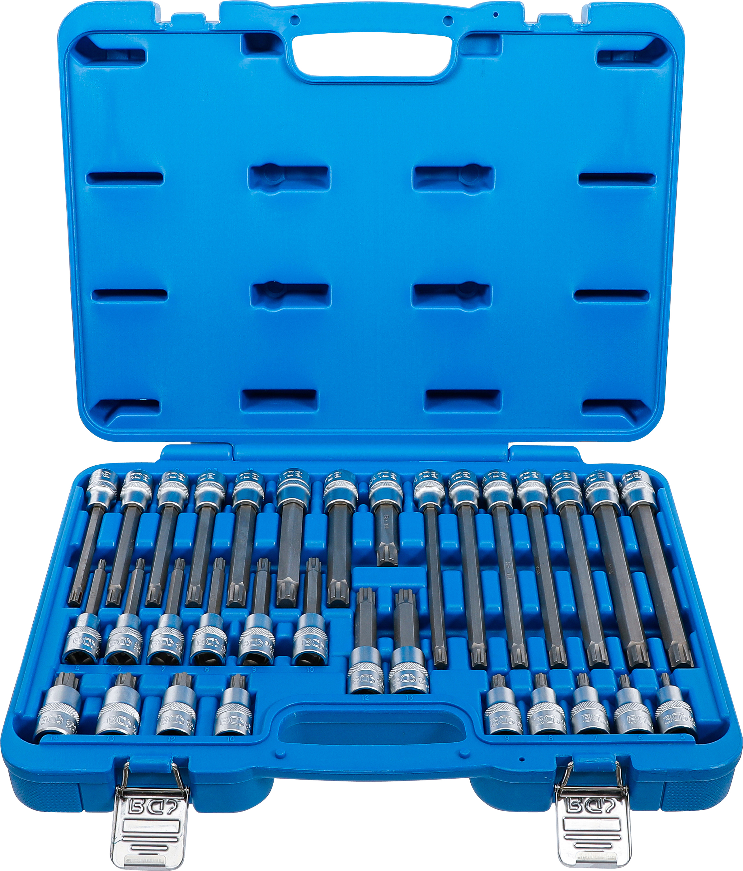 BGS 5183 Bit-Einsatz-Satz | Antrieb Innenvierkant 12,5 mm (1/2") | Keil-Profil (für RIBE) | 32-tlg.