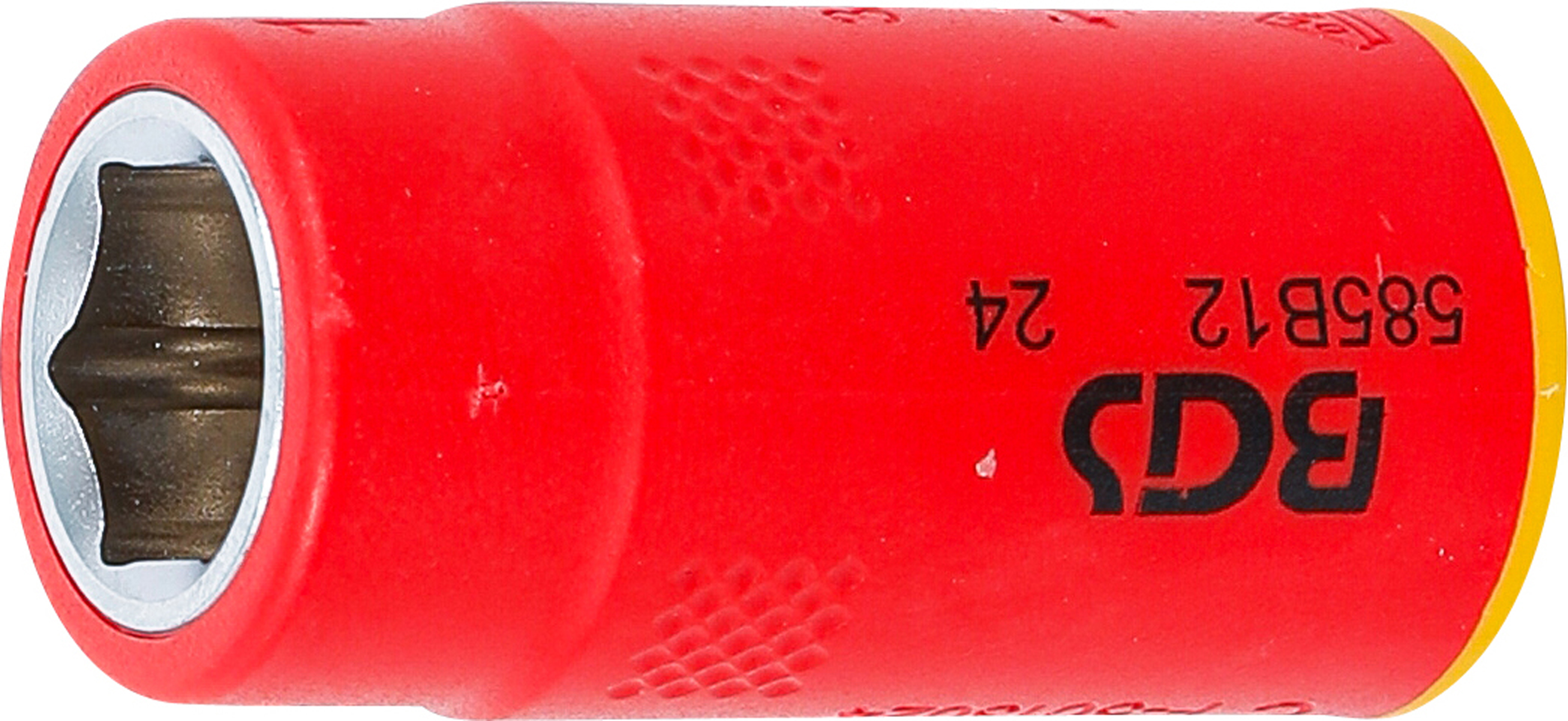 BGS 35872 VDE-Steckschlüssel-Einsatz Sechskant | Antrieb Innenvierkant 10 mm (3/8") | SW 12 mm