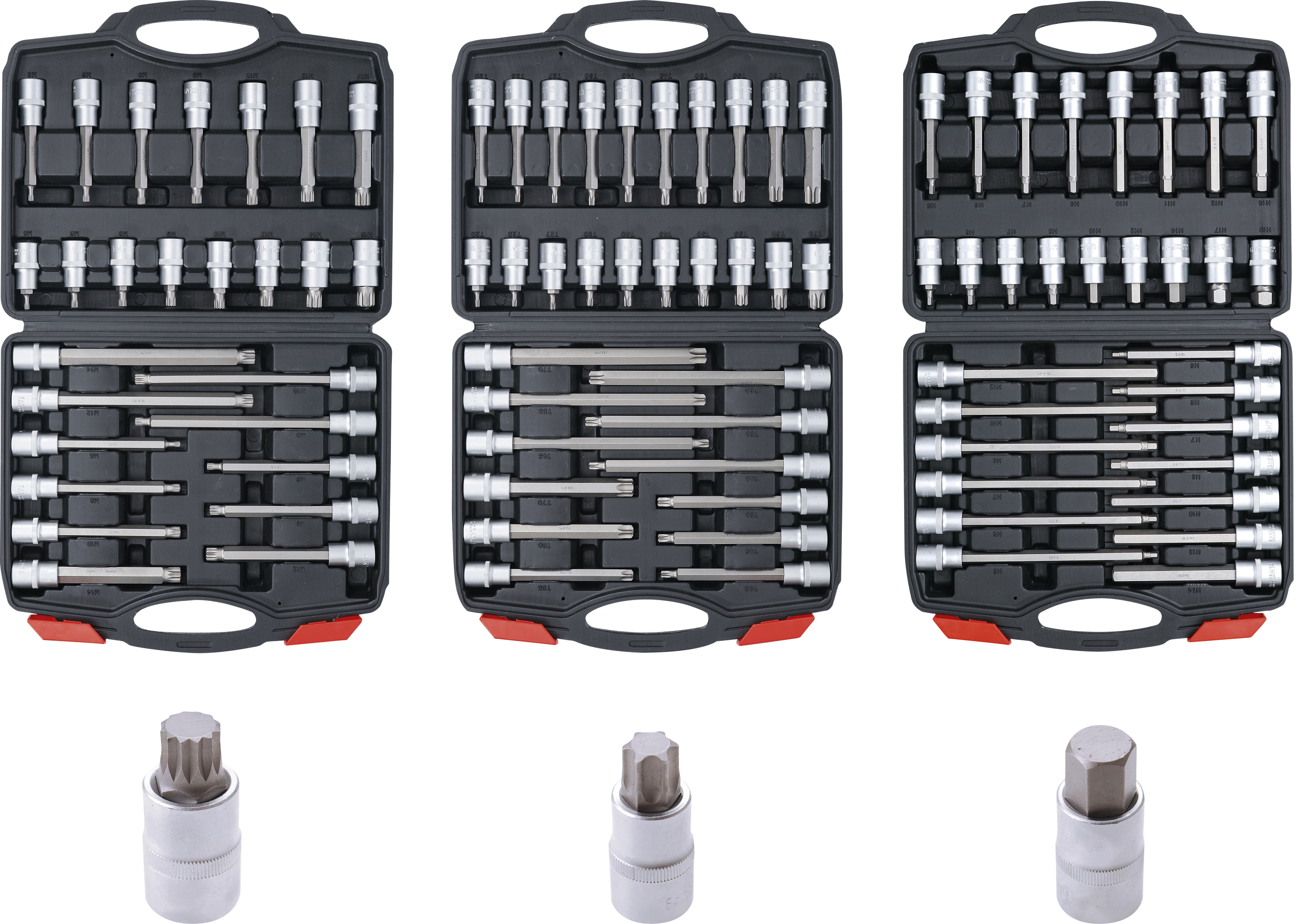 BGS 5186 Bit-Einsatz-Sortiment | Antrieb Innenvierkant 12,5 mm (1/2") | 88-tlg.