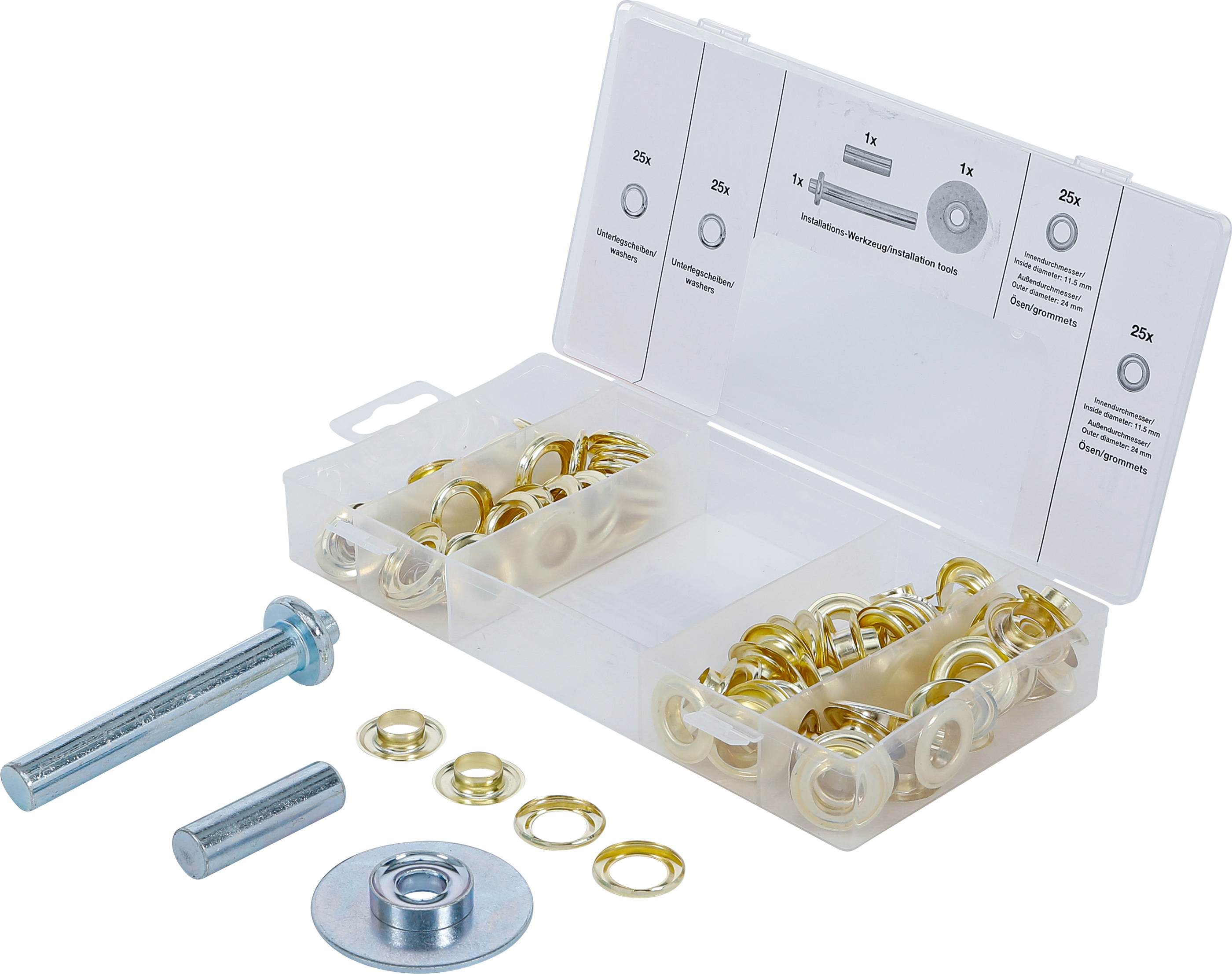 BGS 8111 Ösen-Installations-Sortiment | 103-tlg.