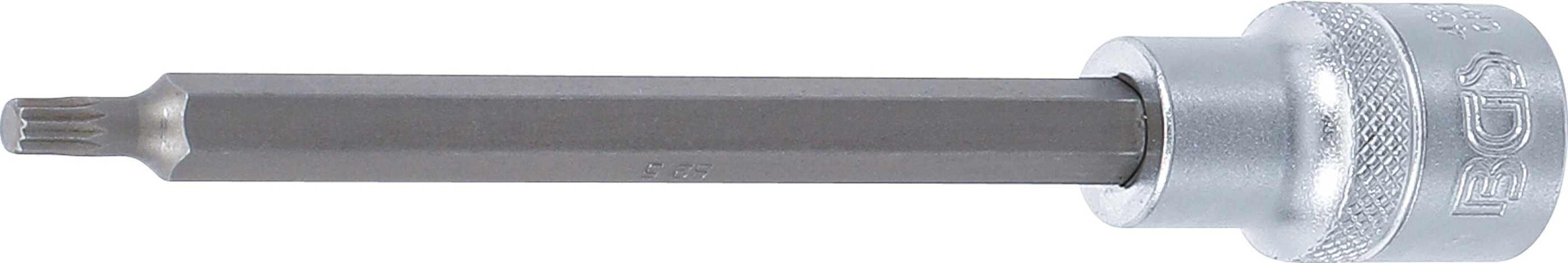 BGS 4330 Bit-Einsatz | Länge 140 mm | Antrieb Innenvierkant 12,5 mm (1/2") | Innenvielzahn (für XZN) M5