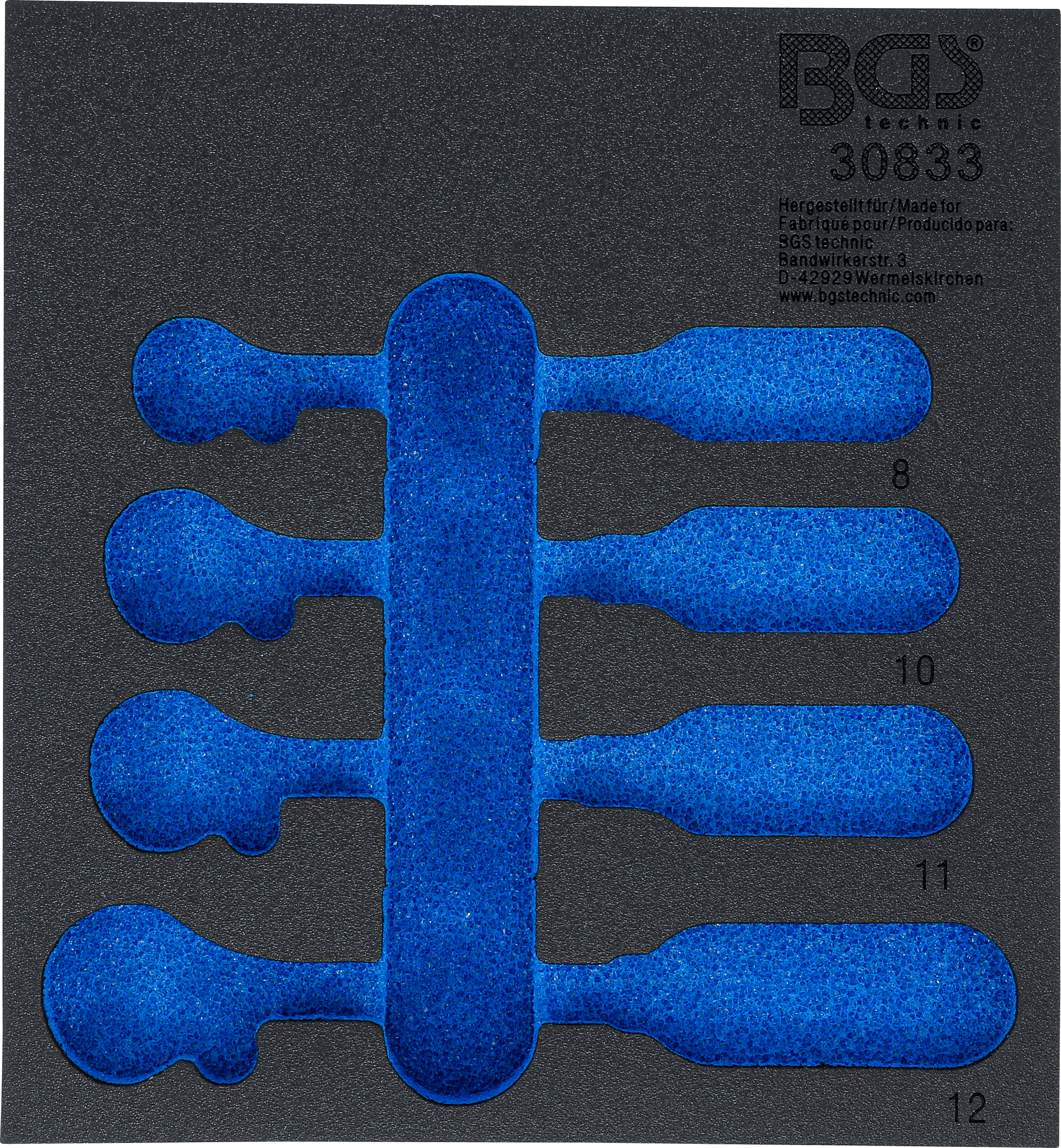 BGS 30833-1 Werkstattwageneinlage 1/6 | leer | für Art. 30833