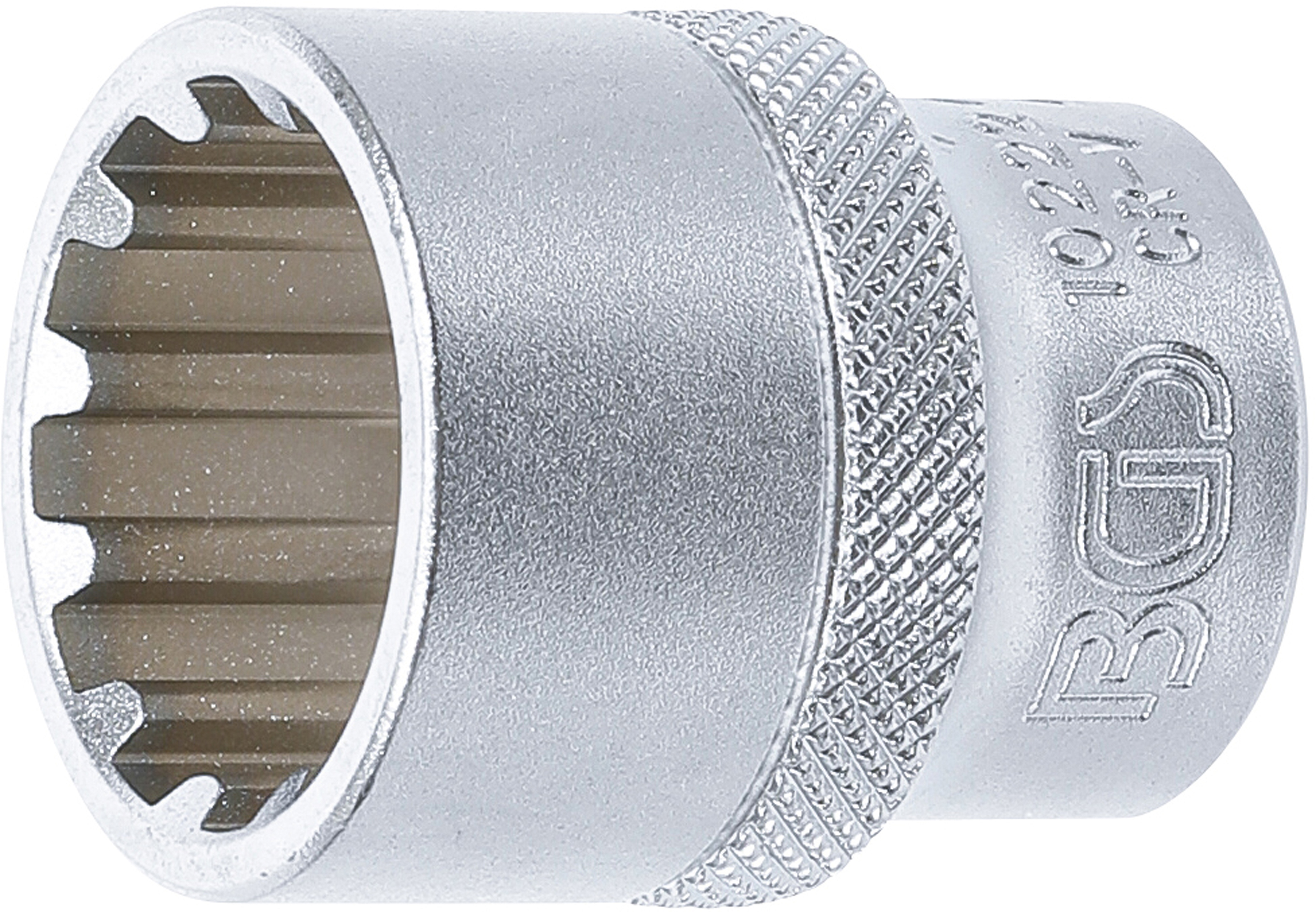 BGS 10222 Steckschlüssel-Einsatz Gear Lock | Antrieb Innenvierkant 12,5 mm (1/2") | SW 22 mm