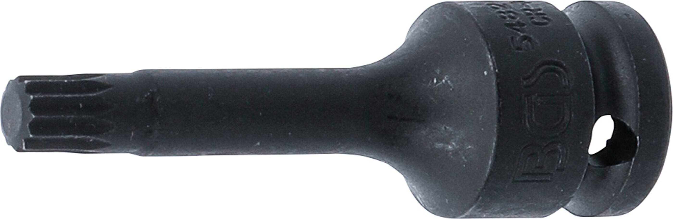 BGS 5482-M9 Kraft-Bit-Einsatz | Länge 75 mm | Antrieb Innenvierkant 12,5 mm (1/2") | Innenvielzahn (für XZN) M9