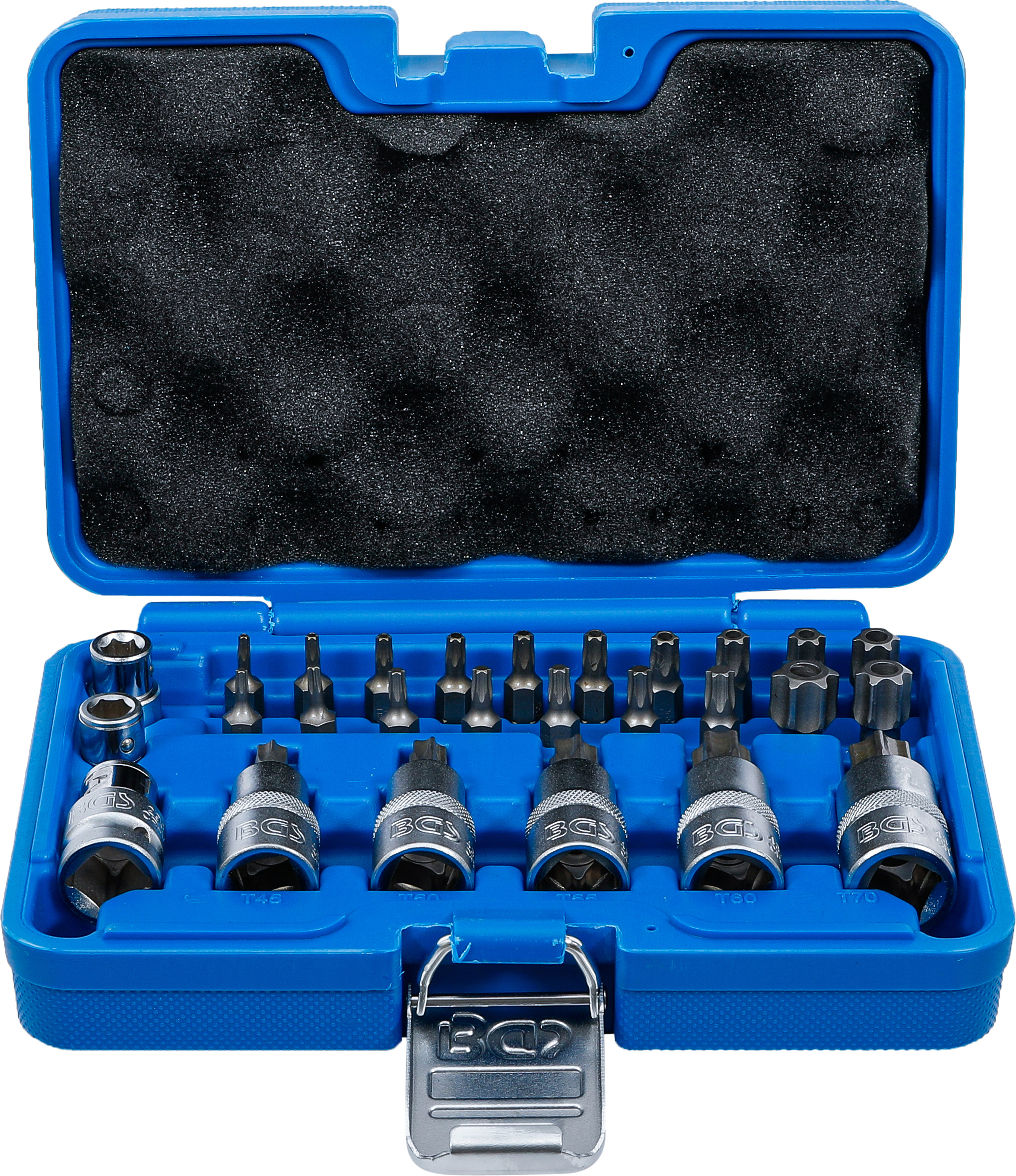 BGS 5101 Bit- und Bit-Einsatz-Satz | 12,5 mm (1/2") | T-Profil (für Torx) | 27-tlg.