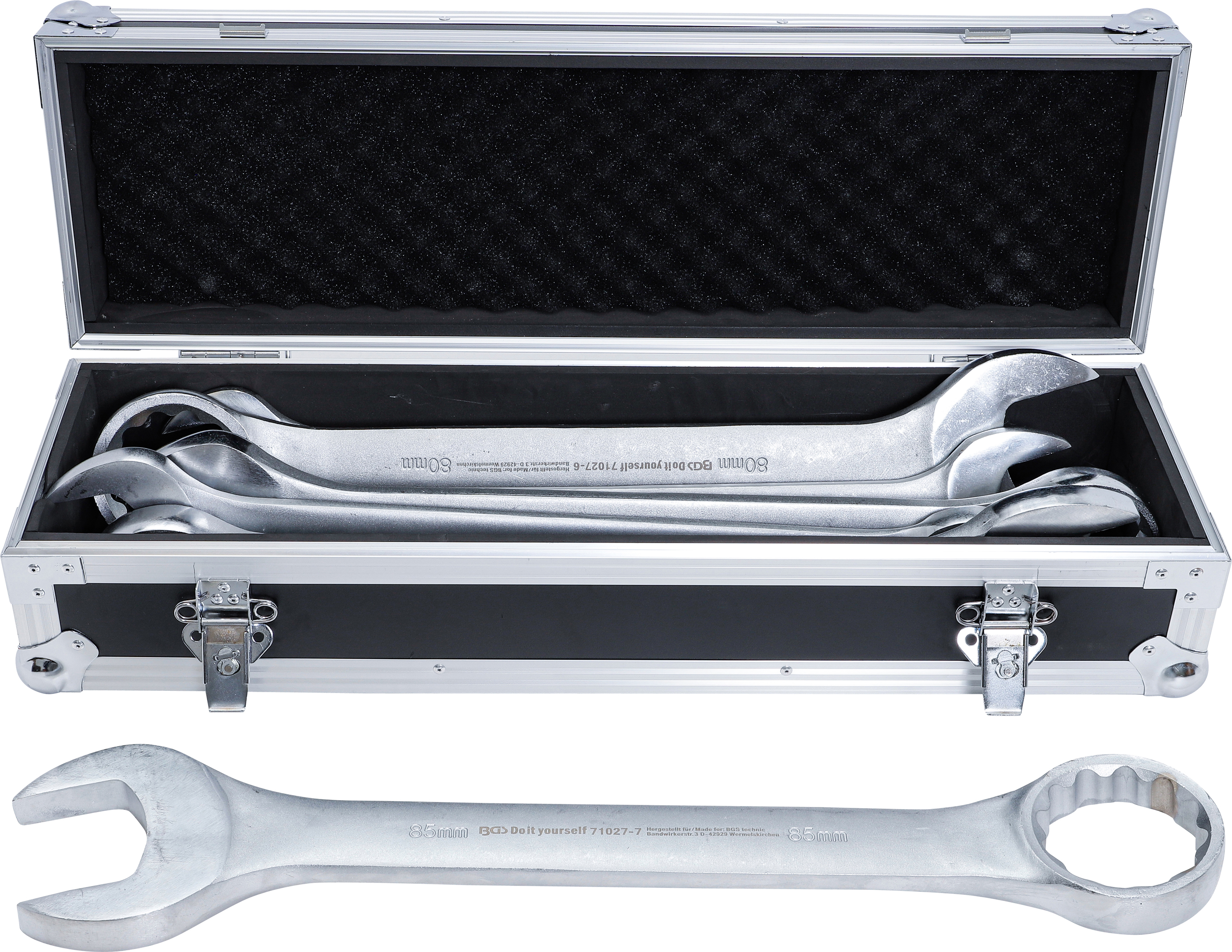 BGS 71027 Maul-Ringschlüssel-Satz | XXL | SW 55 - 85 mm | 7-tlg.