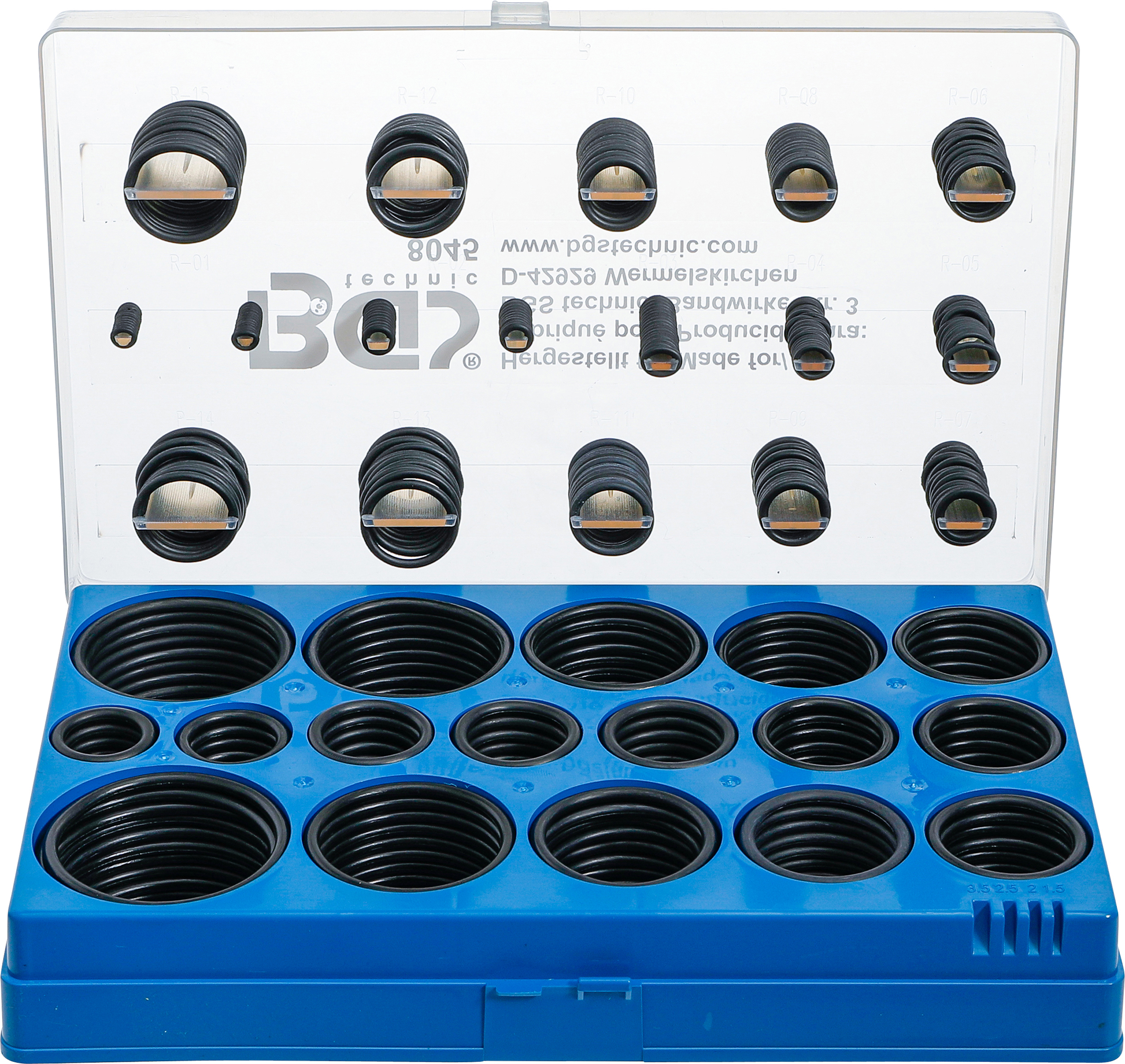 BGS 8045 O-Ring-Sortiment | Ø 3 - 50 mm | 419-tlg.