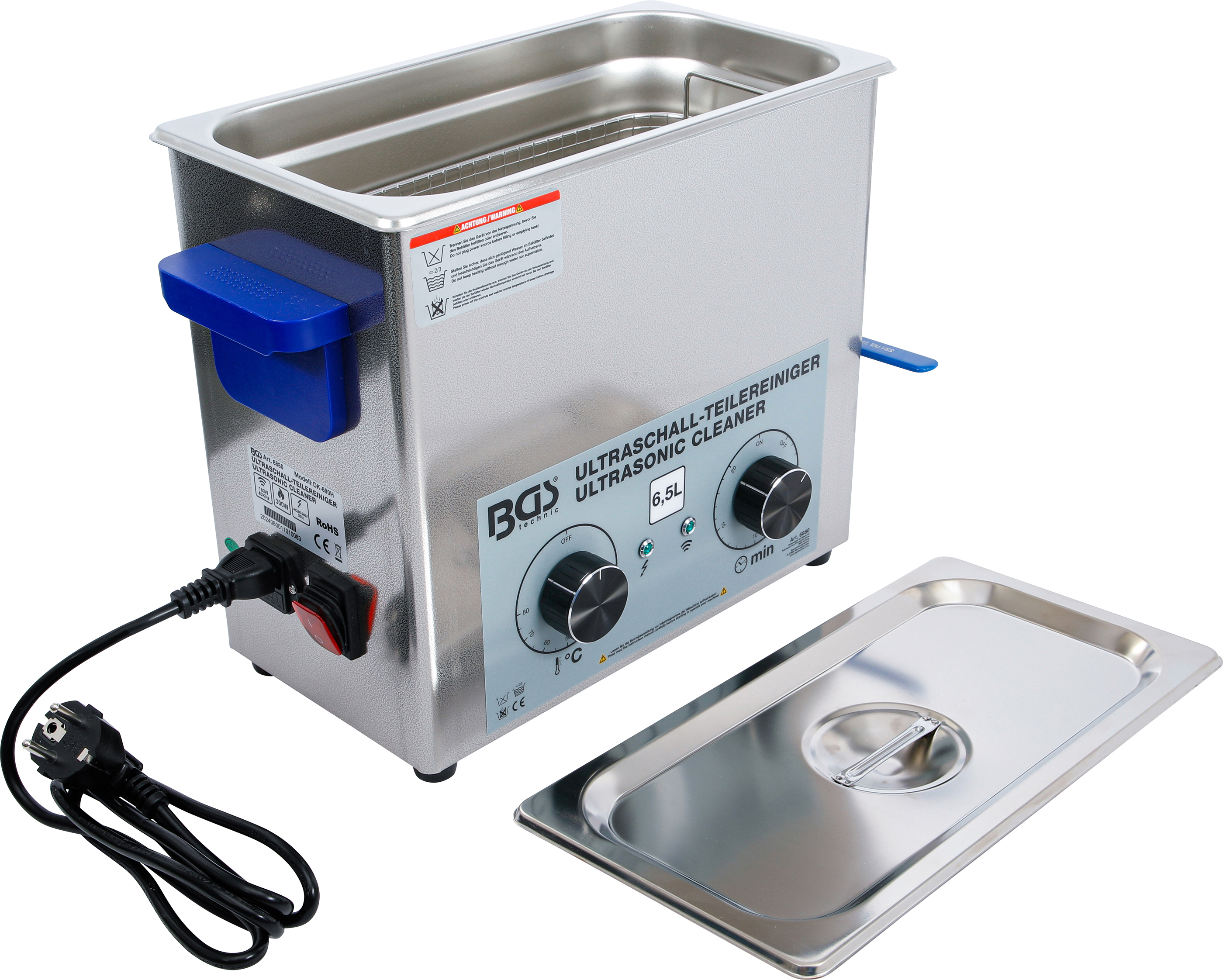 BGS 6880 Ultraschall-Teilereiniger | 6,5 l