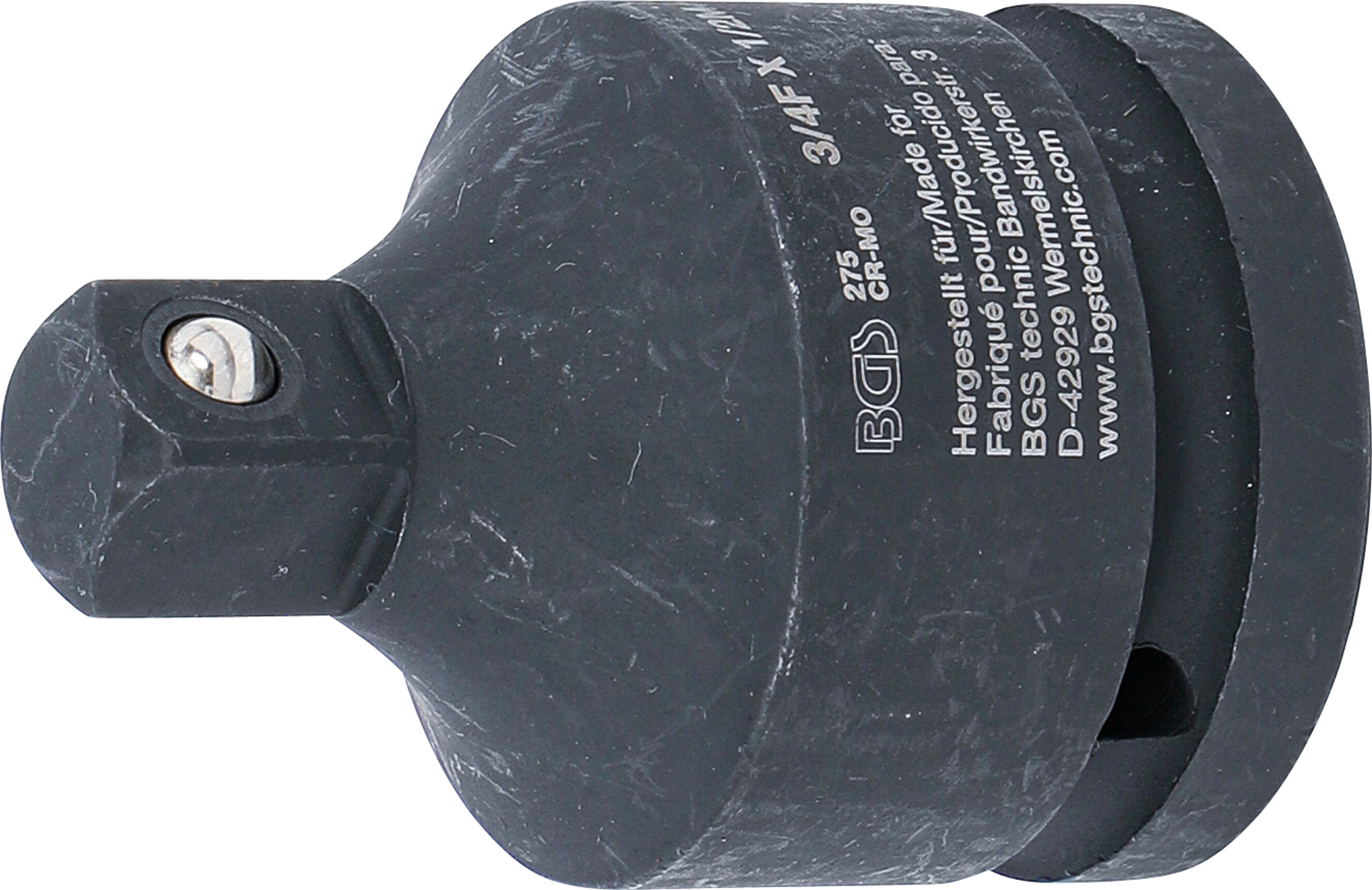 BGS 275 Kraft-Steckschlüssel-Adapter | Innenvierkant 20 mm (3/4") - Außenvierkant 12,5 mm (1/2")