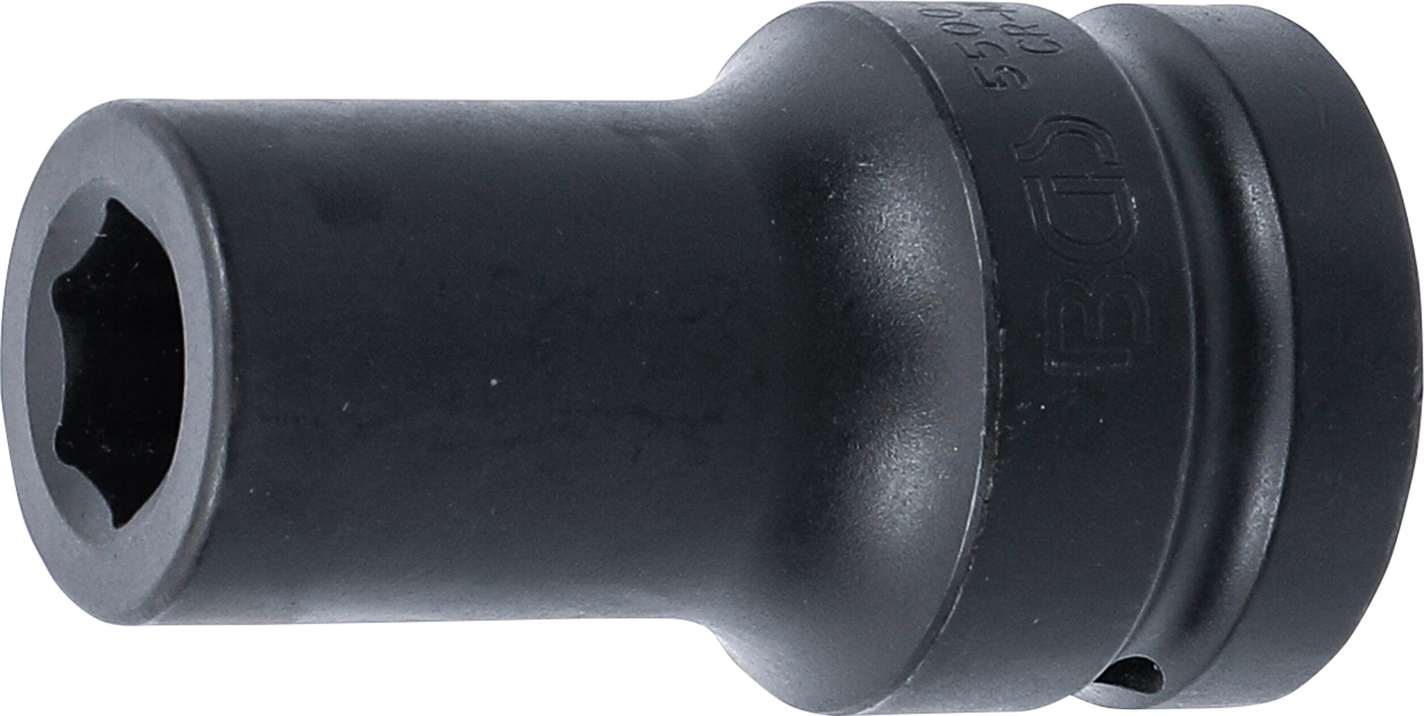 BGS 5500-19 Kraft-Steckschlüssel-Einsatz Sechskant, tief | Antrieb Innenvierkant 25 mm (1") | SW 19 mm