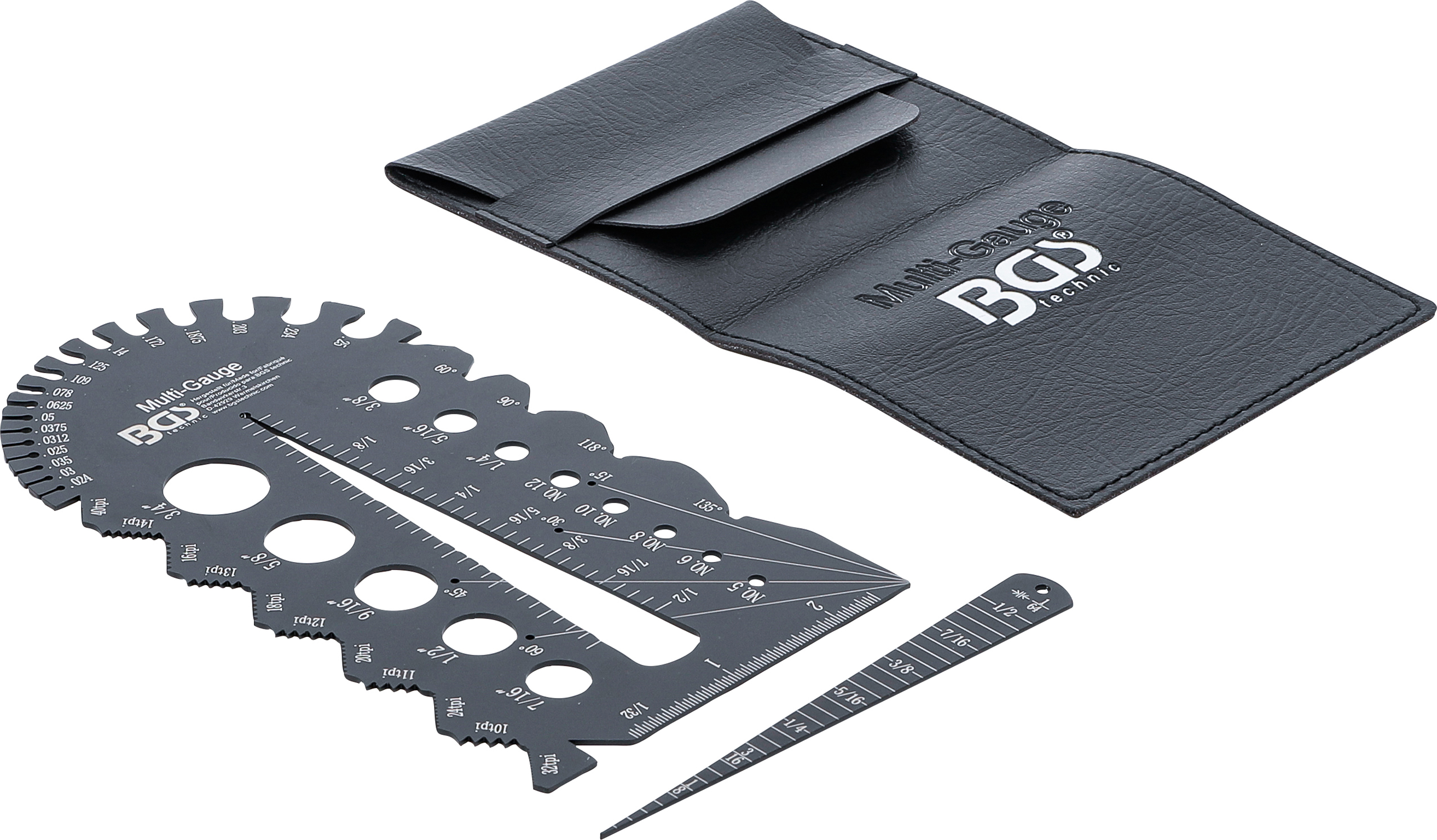BGS 74248 Schrauben- und Gewindeschablone | Zollgrößen | 1/4 - 2"