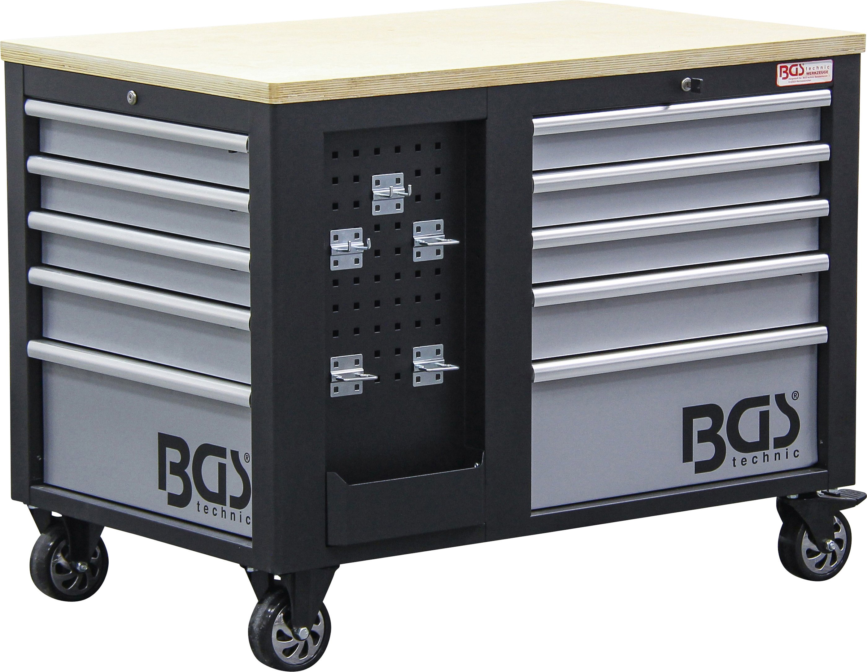 BGS 4199 Werkstattwagen | 2 x 5 Schubladen | 1 Schrank | leer