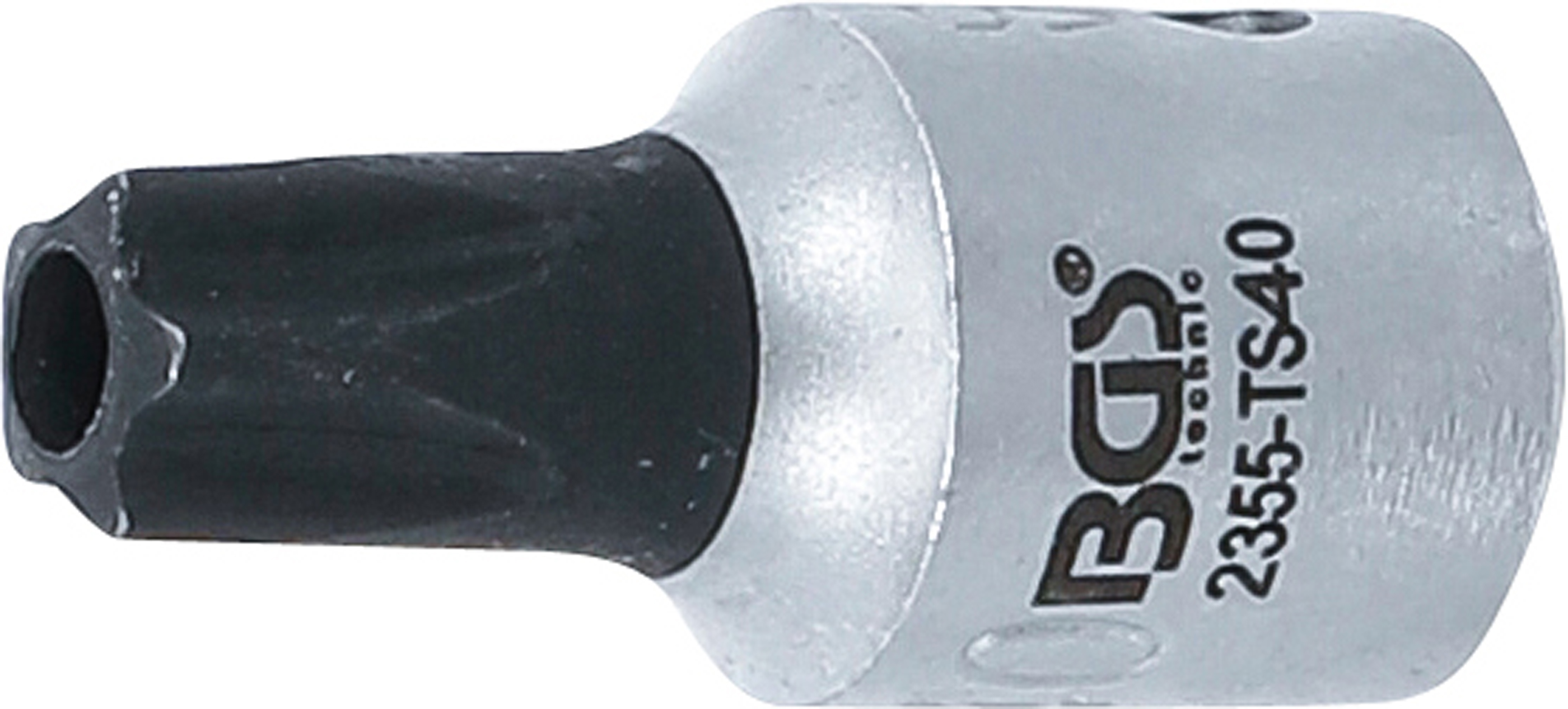 BGS 2355-TS40 Bit-Einsatz | Antrieb Innenvierkant 6,3 mm (1/4") | TS-Profil (für Torx Plus) mit Bohrung TS40