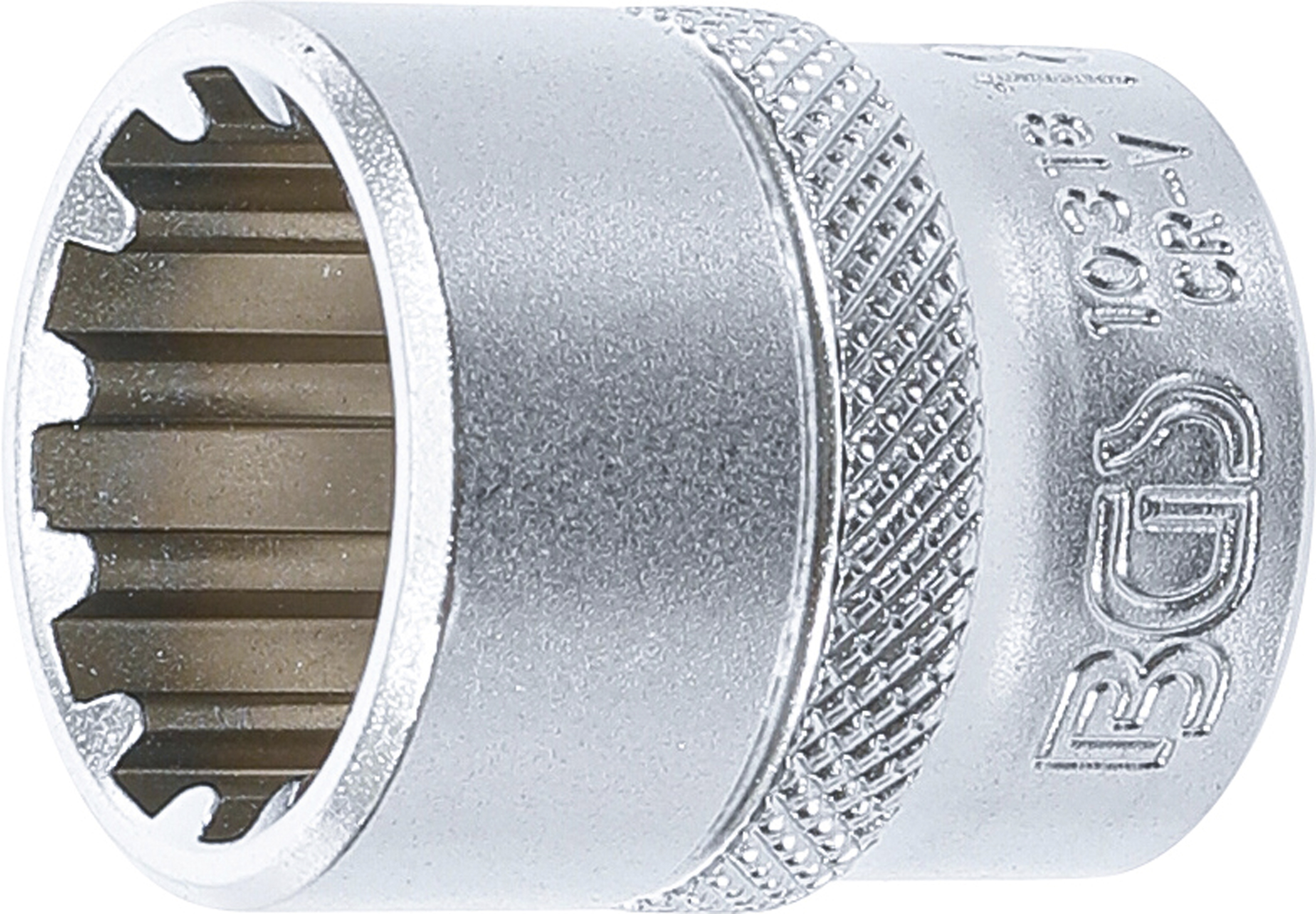 BGS 10318 Steckschlüssel-Einsatz Gear Lock | Antrieb Innenvierkant 10 mm (3/8") | SW 18 mm