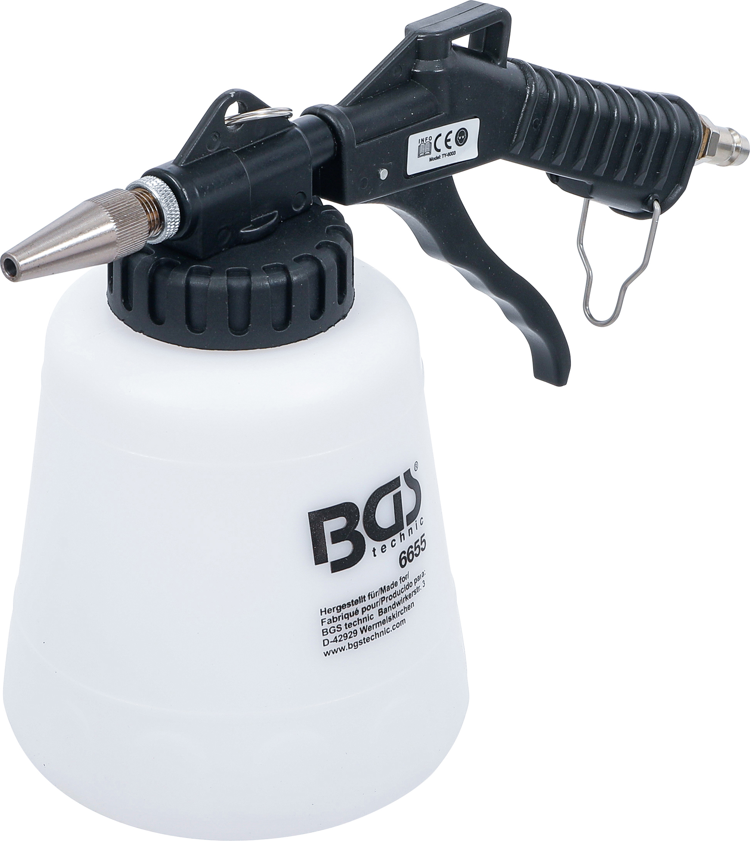 BGS 6655 Druckluft-Sodastrahlpistole | 1 l