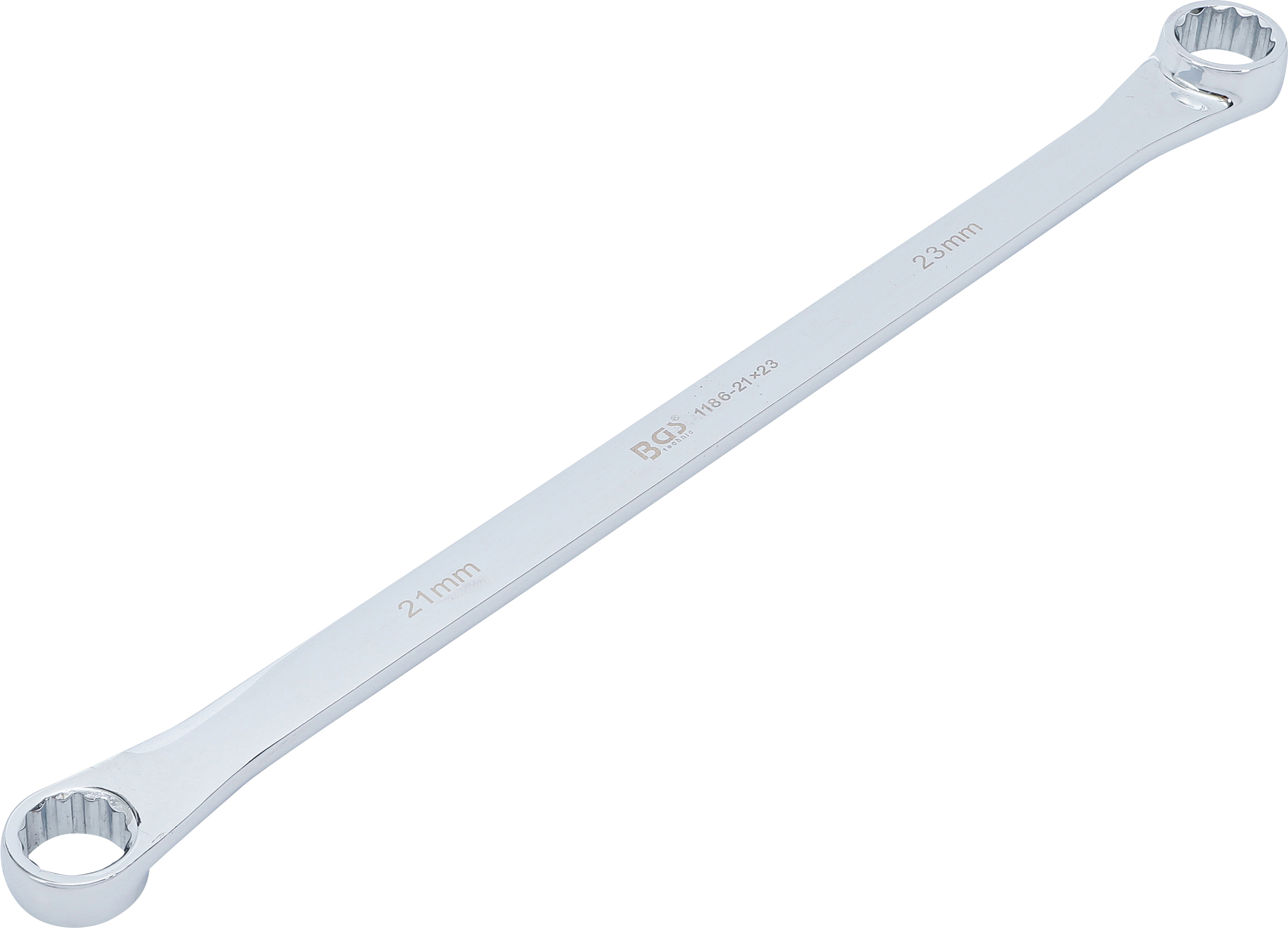 BGS 1186-21x23 Doppel-Ringschlüssel | extra lang | SW 21 x 23 mm