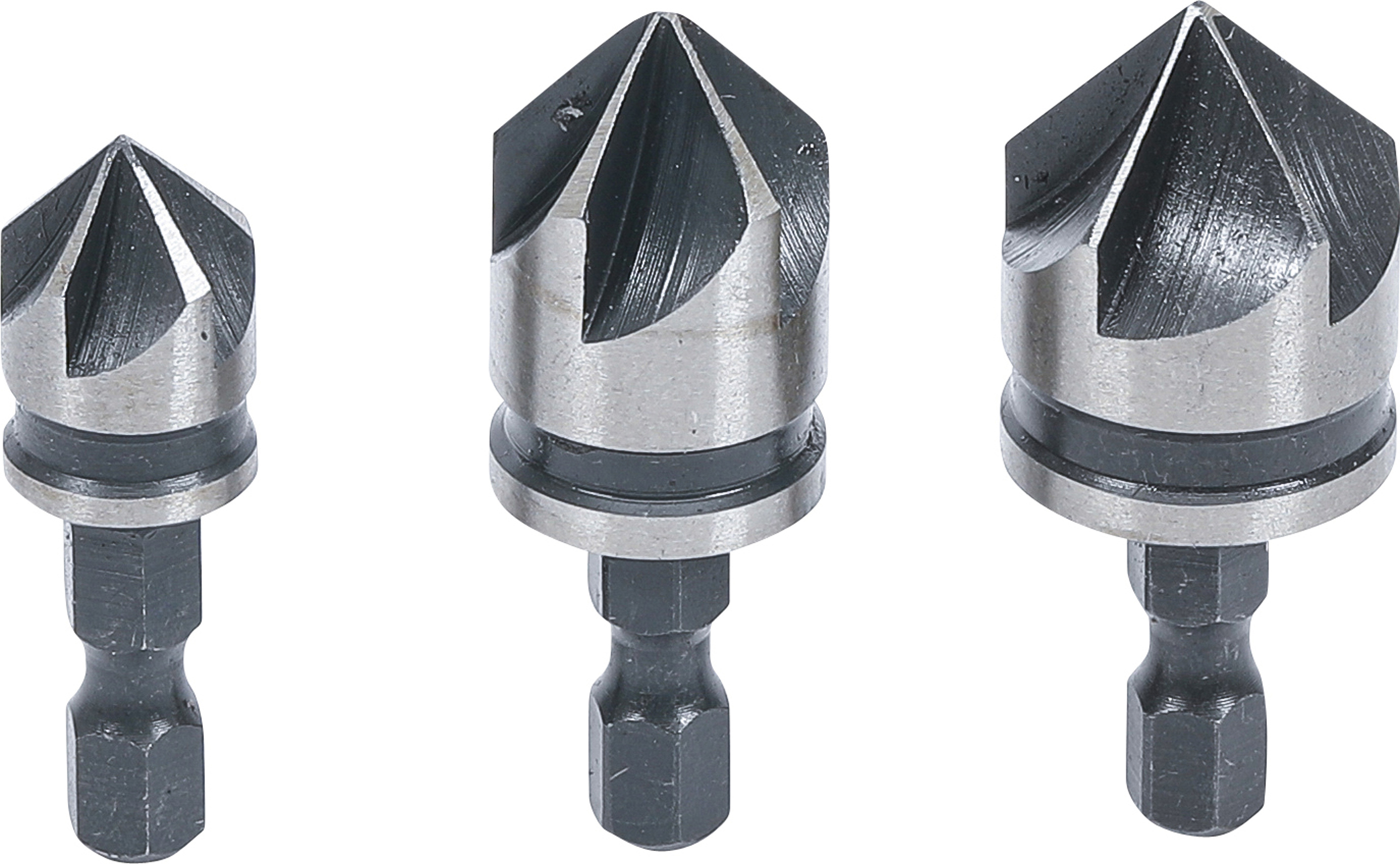 BGS 70052 Senker-Bit-Satz | HSS | Antrieb 6,3 mm (1/4") | 12 - 16 - 19 mm | 3-tlg.