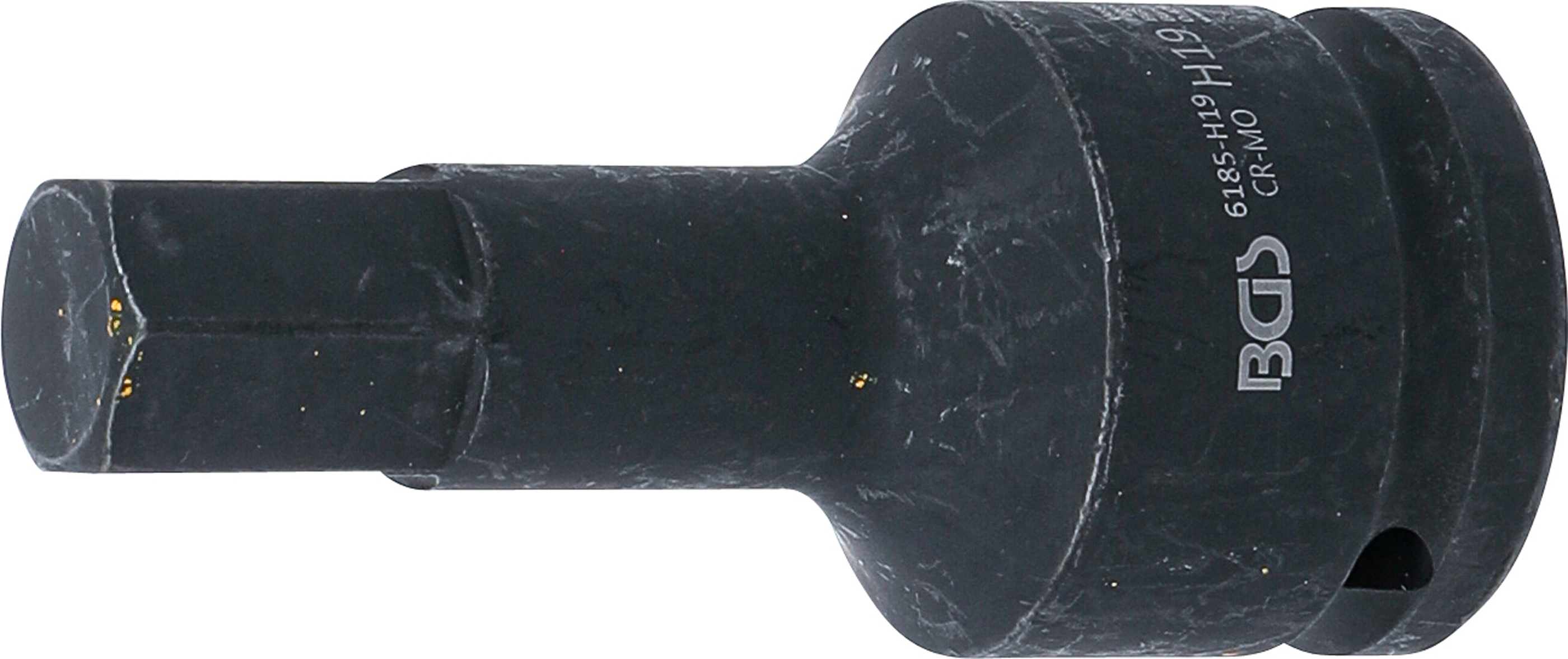 BGS 6185-H19 Kraft-Bit-Einsatz | Länge 100 mm | Antrieb Innenvierkant 20 mm (3/4") | Innensechskant 19 mm