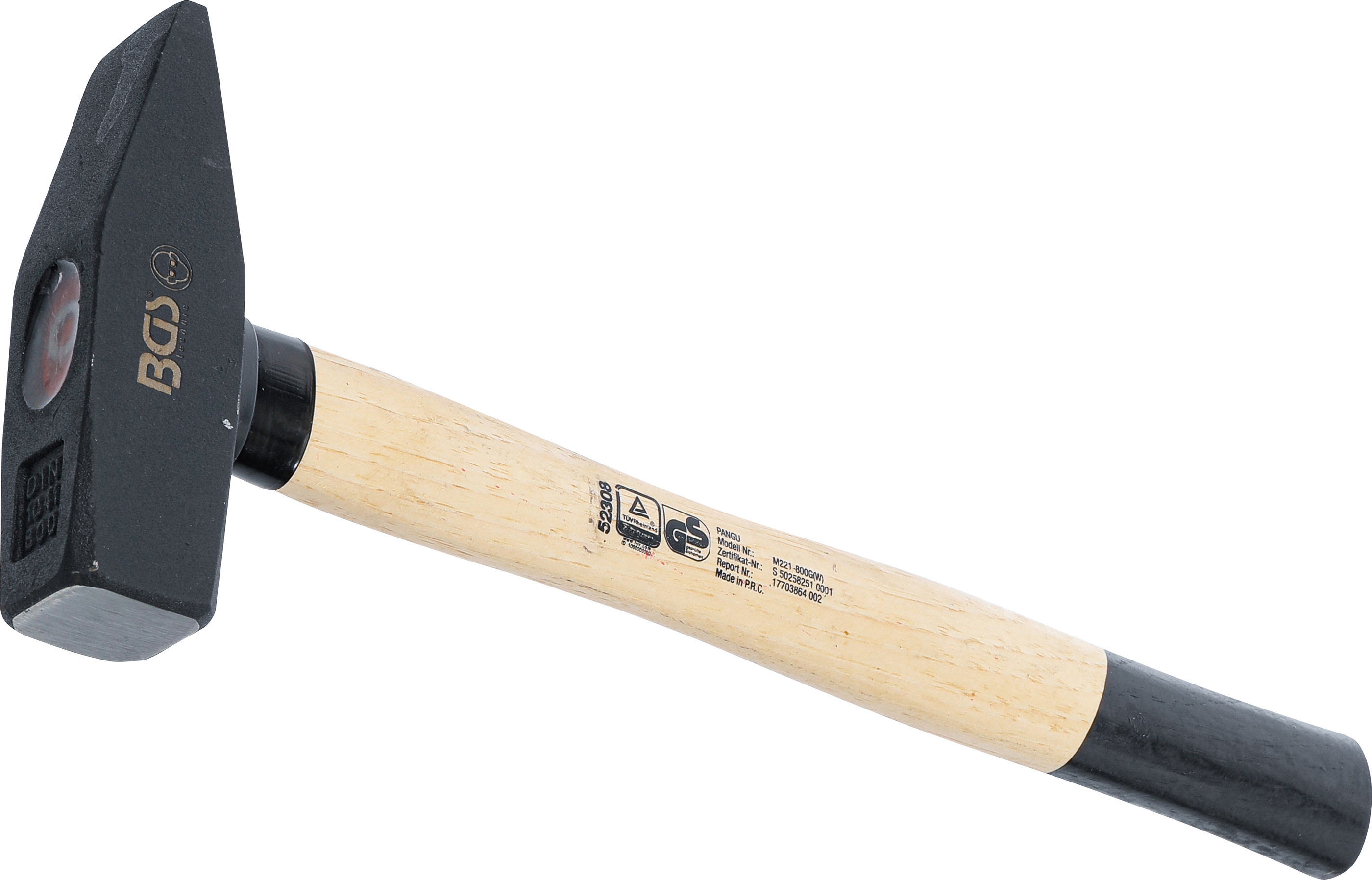 BGS 52308 Schlosserhammer | Hickory-Stiel | DIN 1041 | 800 g