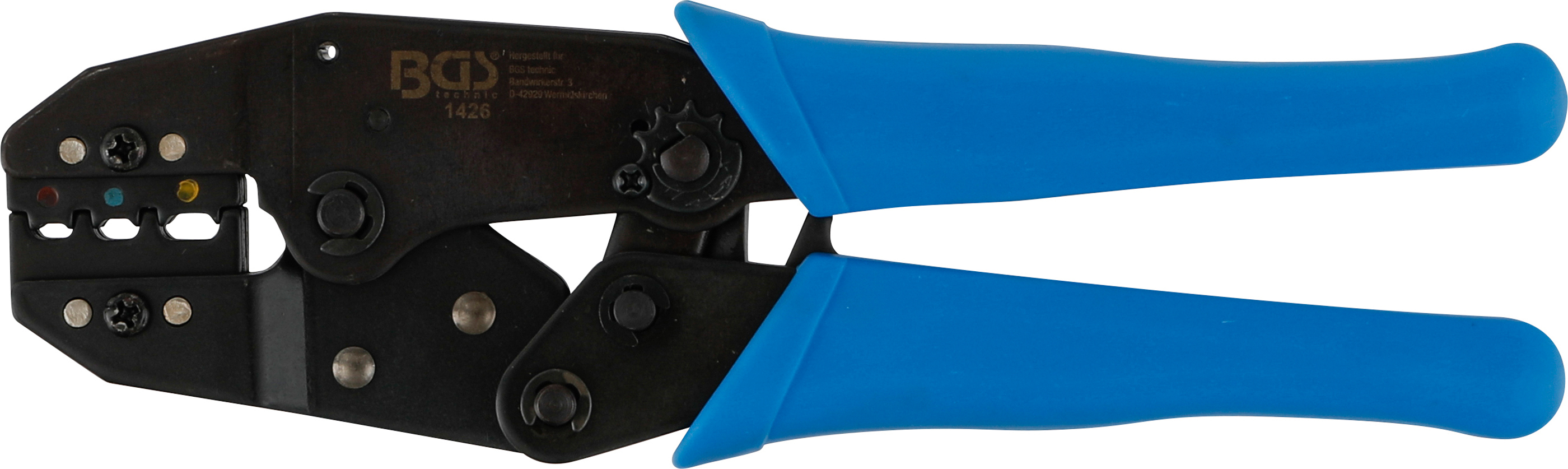 BGS 1426 Kabelschuhzange mit Ratschenfunktion | für isolierte Kabelverbinder 0,5 - 6 mm²