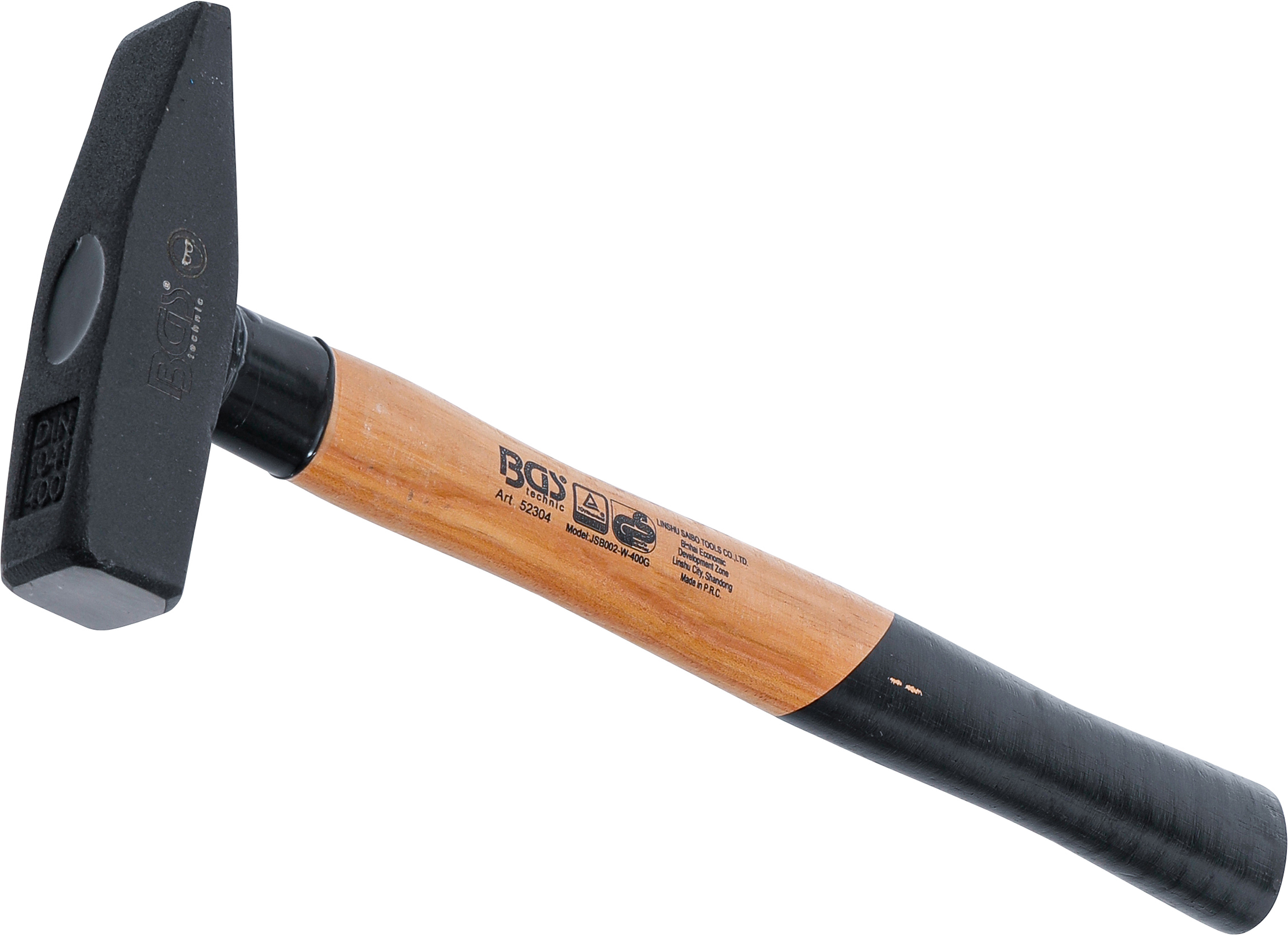 BGS 52304 Schlosserhammer | Hickory-Stiel | DIN 1041 | 400 g