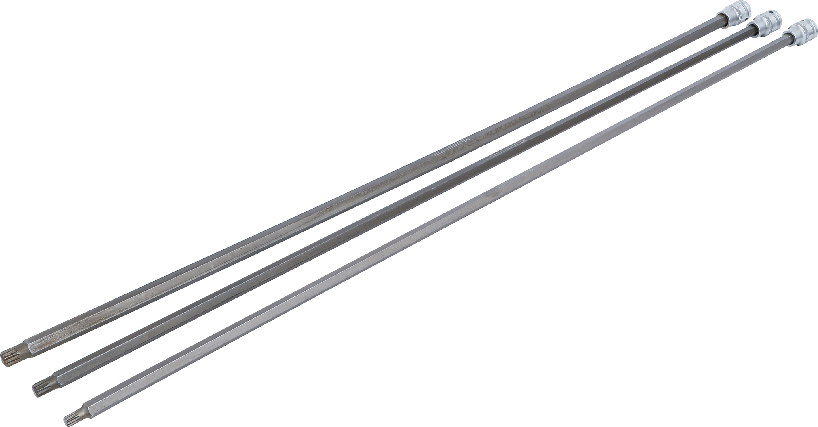BGS 4224 Bit-Einsatz-Satz | Länge 800 mm | Antrieb Innenvierkant 12,5 mm (1/2") | Innenvielzahn (für XZN) | für VAG | 3-tlg.