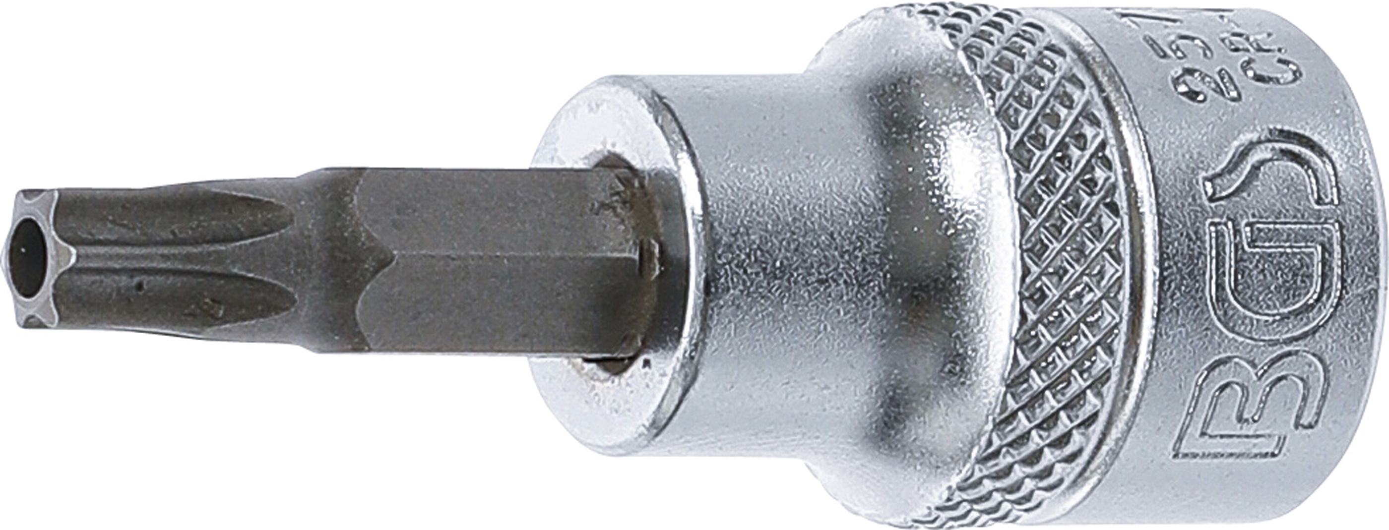 BGS 2574 Bit-Einsatz | Antrieb Innenvierkant 10 mm (3/8") | T-Profil (für Torx) mit Bohrung T30 BGS 2574 Bit-Einsatz | Antrieb Innenvierkant 10 mm (3/8") | T-Profil (für Torx) mit Bohrung T30