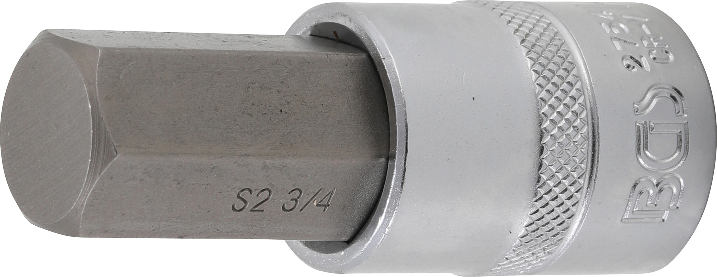 BGS 2754 Bit-Einsatz | Länge 70 mm | Antrieb Innenvierkant 12,5 mm (1/2") | Innensechskant 3/4"