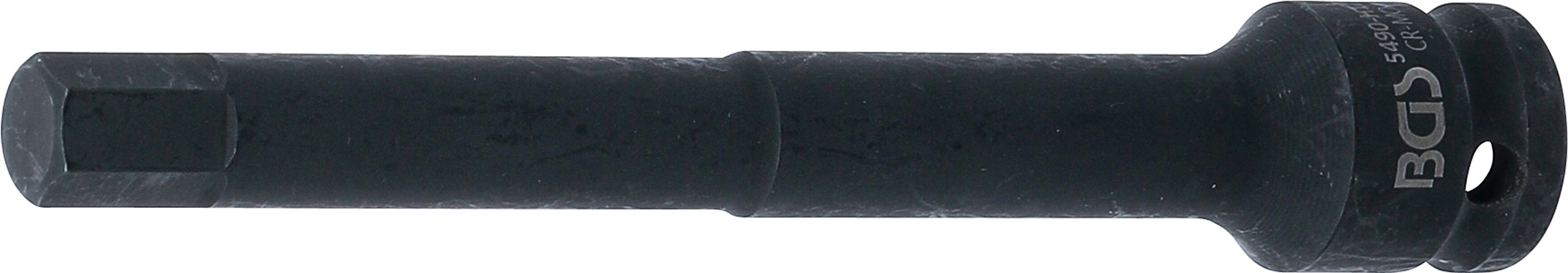 BGS 5490-H12 Kraft-Bit-Einsatz | Länge 150 mm | Antrieb Innenvierkant 12,5 mm (1/2") | Innensechskant 12 mm BGS 5490-H12 Kraft-Bit-Einsatz | Länge 150 mm | Antrieb Innenvierkant 12,5 mm (1/2") | Innensechskant 12 mm